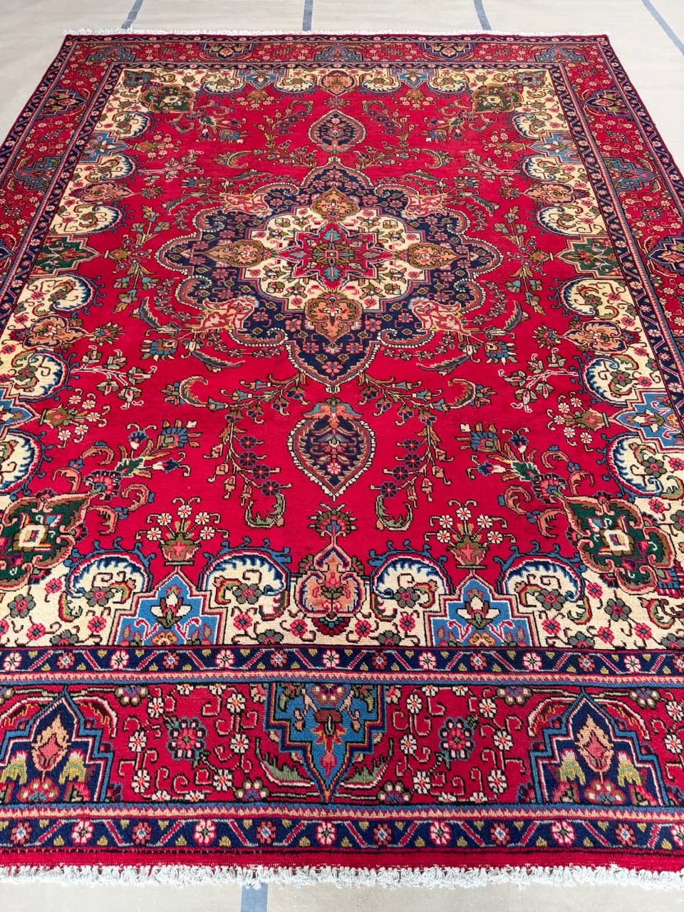 Dywan Keshan, czerwony, wełna, Iran - 172198