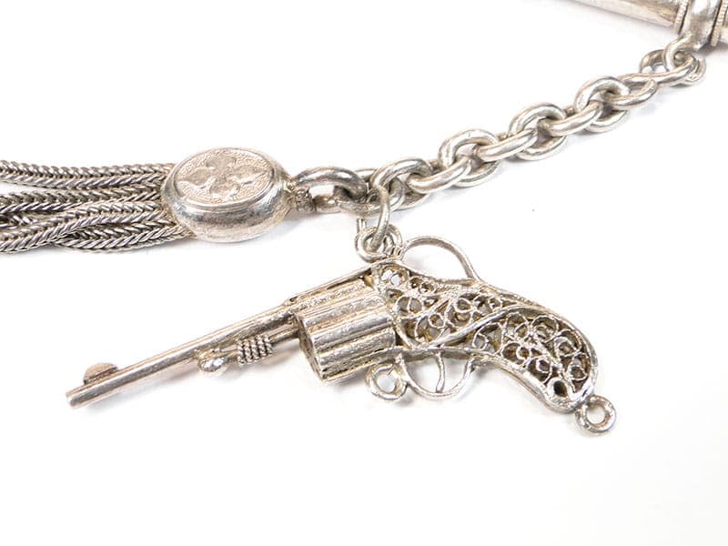 Dewizka Biedermeier, srebro, Austria, lata 60. XIX w. - 172291