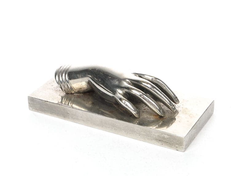 Przycisk do papieru, Art Nouveau, srebrny, metal, Austria, początek XX w. - 172355