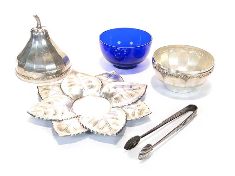 Bonbonniere Pear, silver brass, Sandrik, Slovakia, 1920s. - 172411