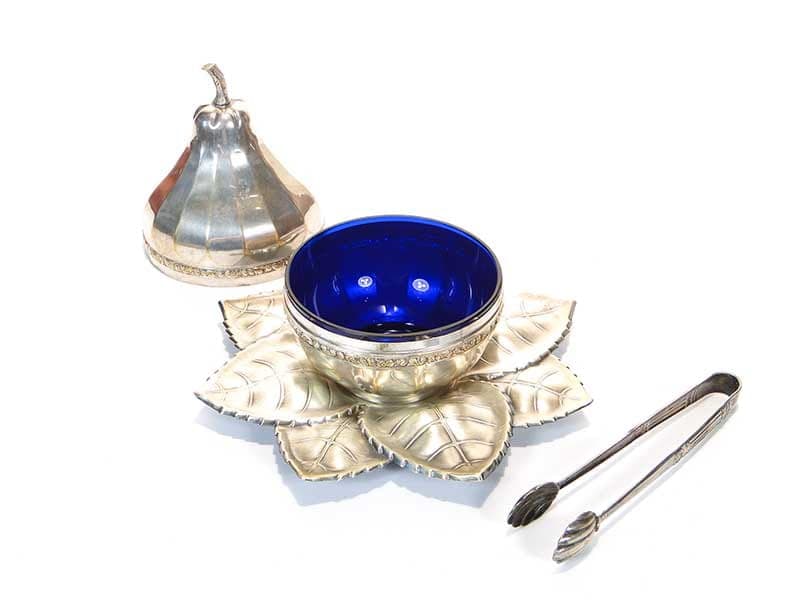 Bonbonniere Pear, silver brass, Sandrik, Slovakia, 1920s. - 172408