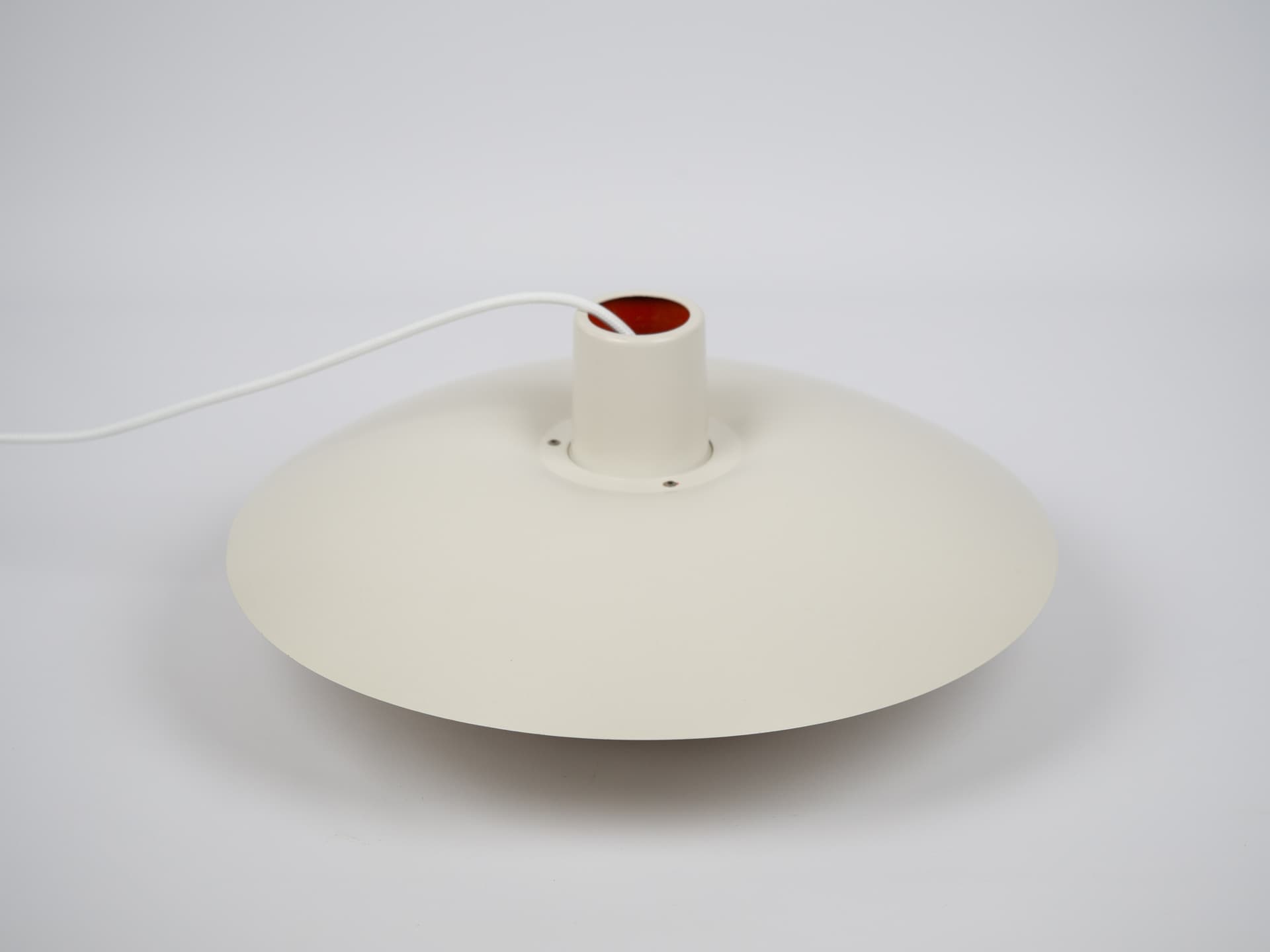 Lampa wisząca PH 4/3, biały, aluminium, proj. P. Henningsen, Louis Poulsen, Dania, lata 60. - 172572