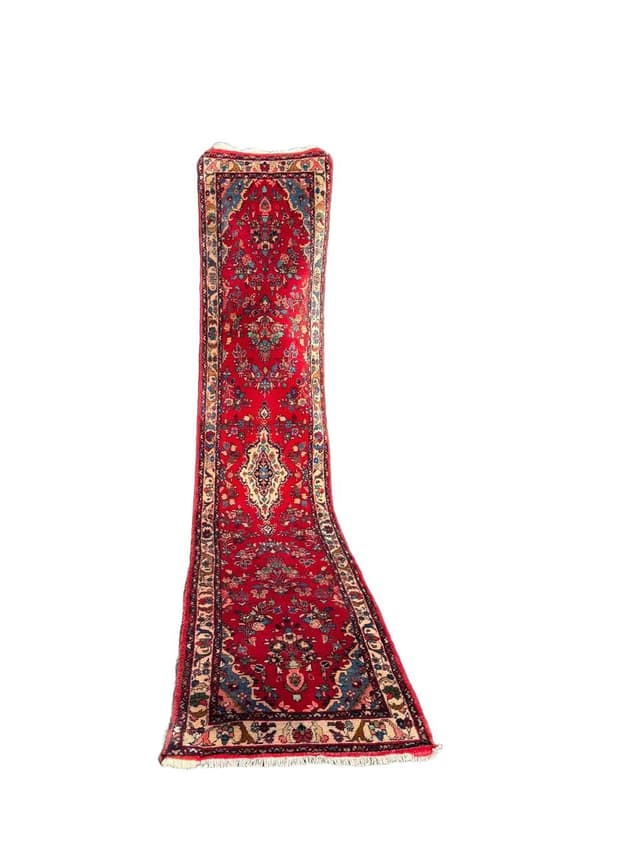 Runner Lilian, red wool, Iran, - DIMENSION