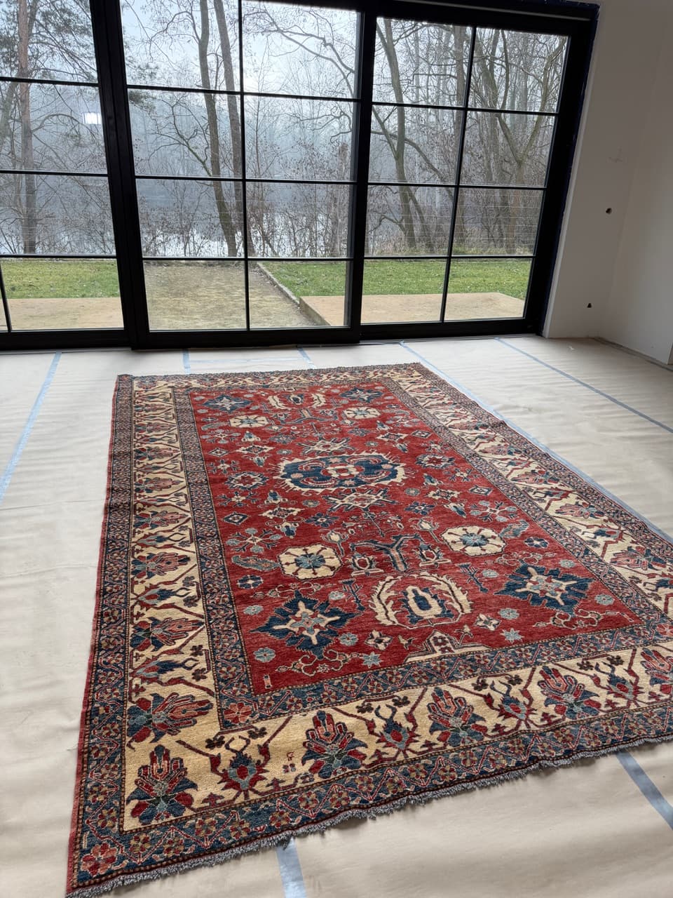 Dywan Ziegler, czerwony, wełna, Pakistan - 172727