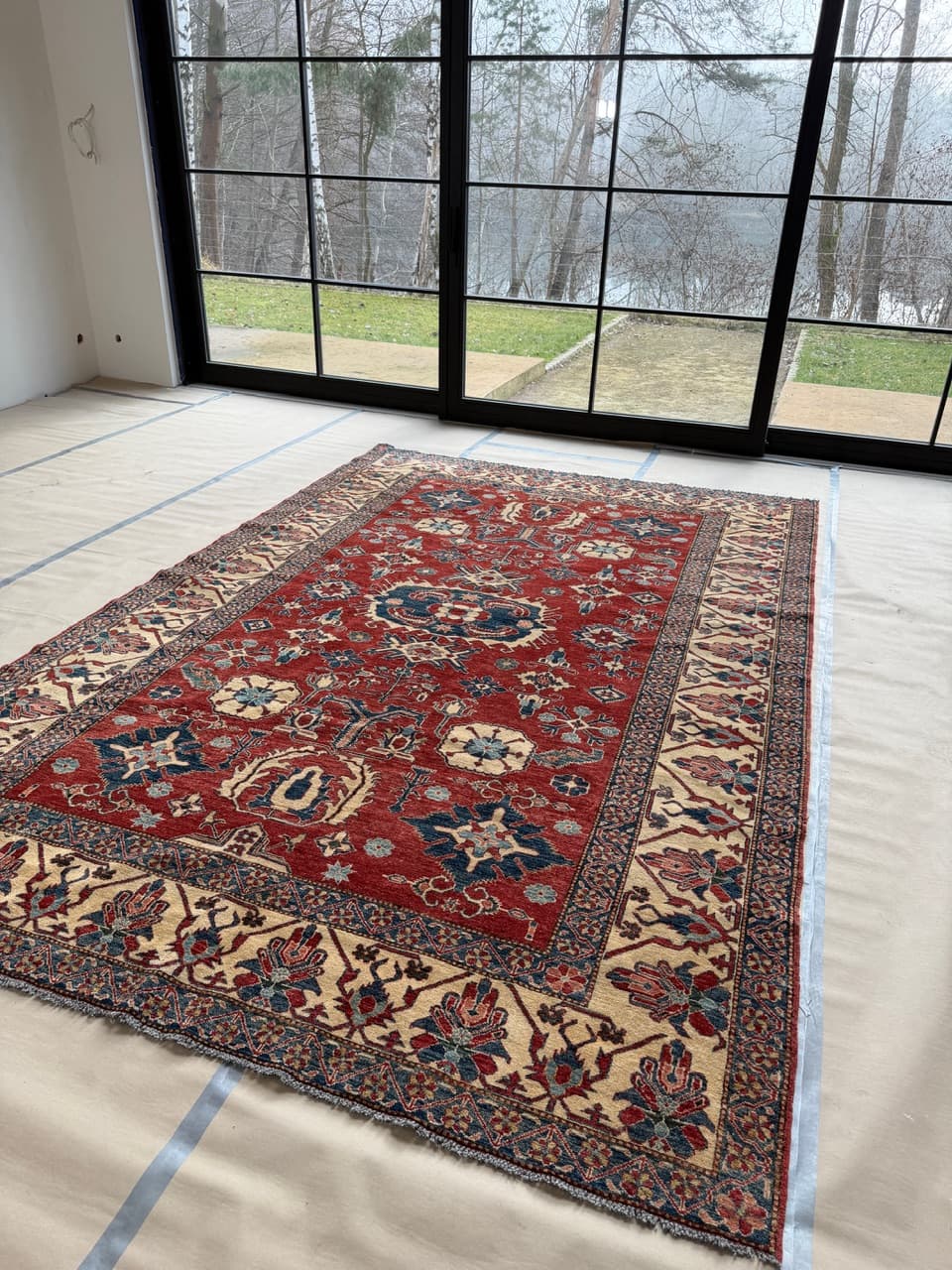 Dywan Ziegler, czerwony, wełna, Pakistan - 172718