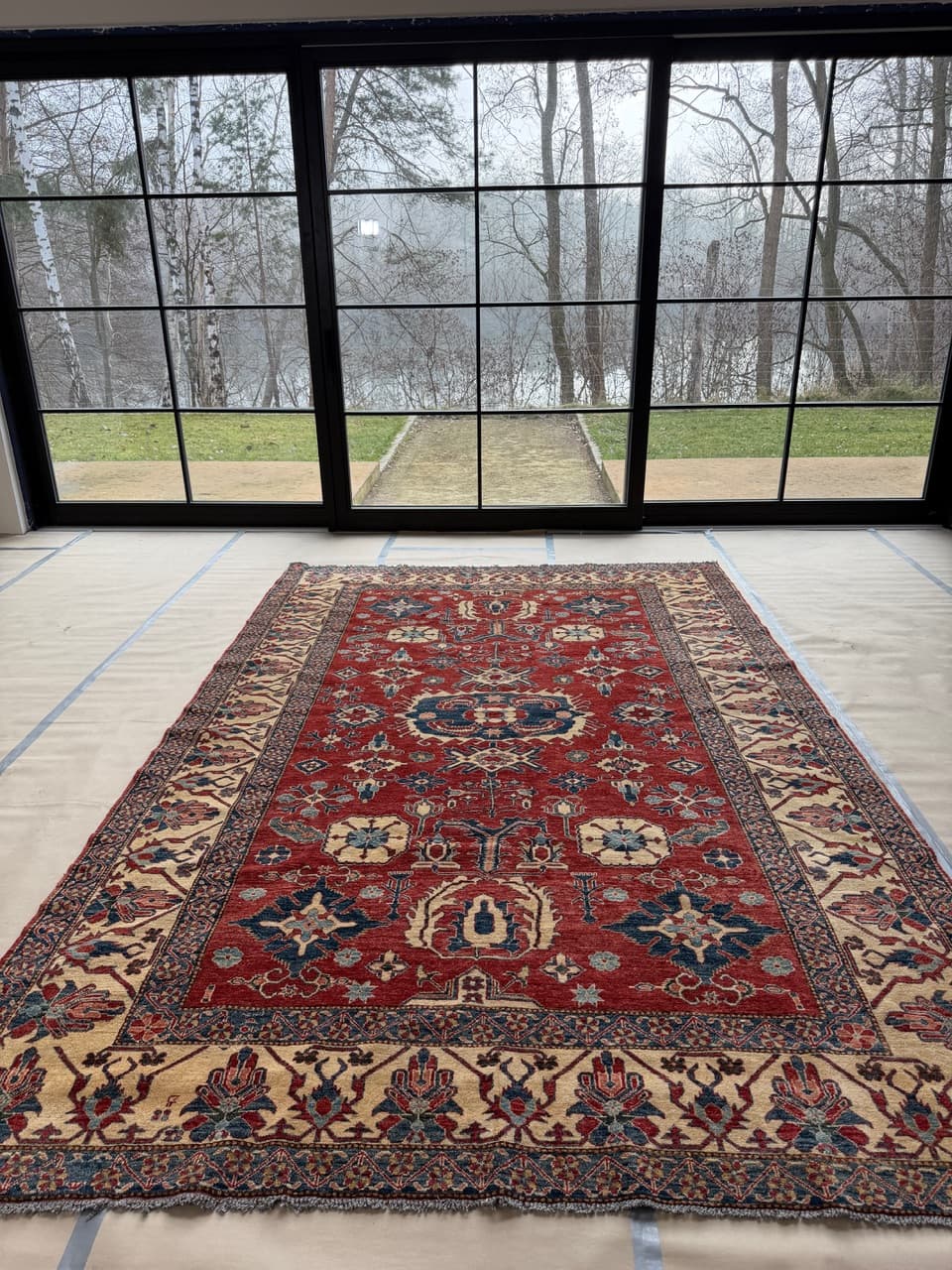 Dywan Ziegler, czerwony, wełna, Pakistan - 172724