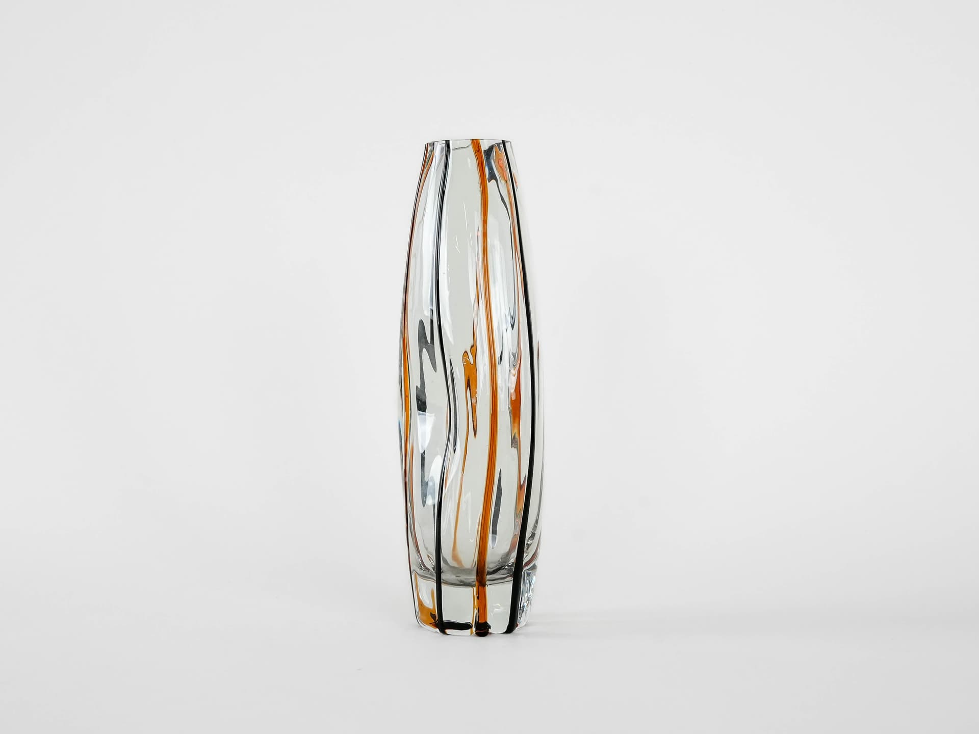 Wazon, szkło transparentne, Dania, lata 70. - 173020