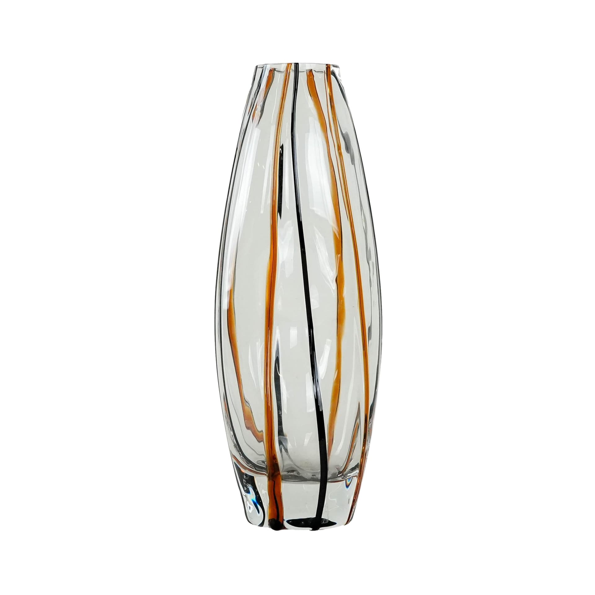 Wazon, szkło transparentne, Dania, lata 70. - 173018