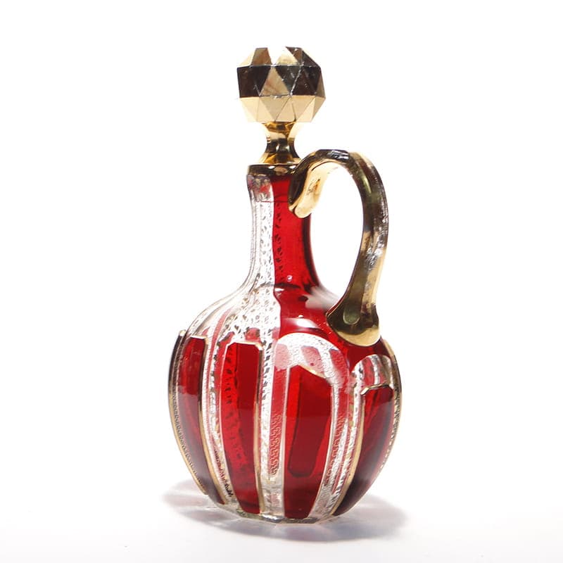Decanter, Neo-Baroque, ruby glass, Egerman Novy Bor, Czechoslovakia, 1960s - 173044