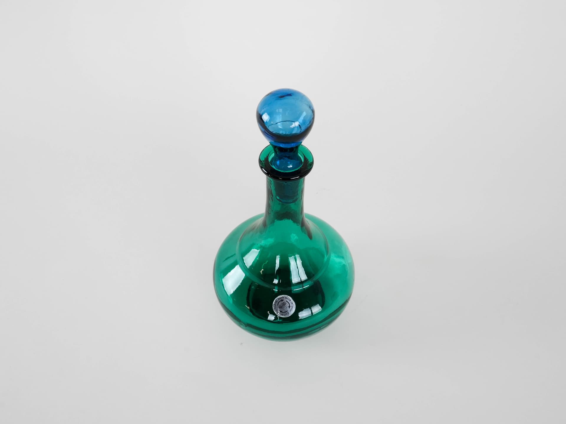 Karafka postmodernistyczna, multikolor, szkło, Hiszpania, lata 90. - 173069