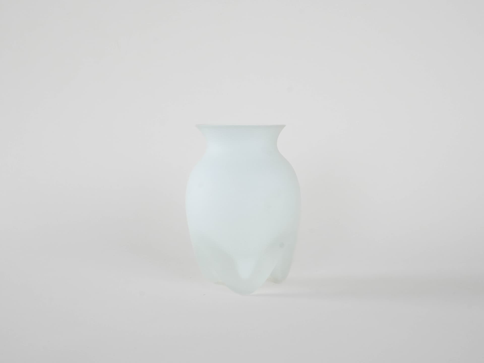 Vase, matte white glass, by L. Utzon, Rosendahl, Denmark - 173083