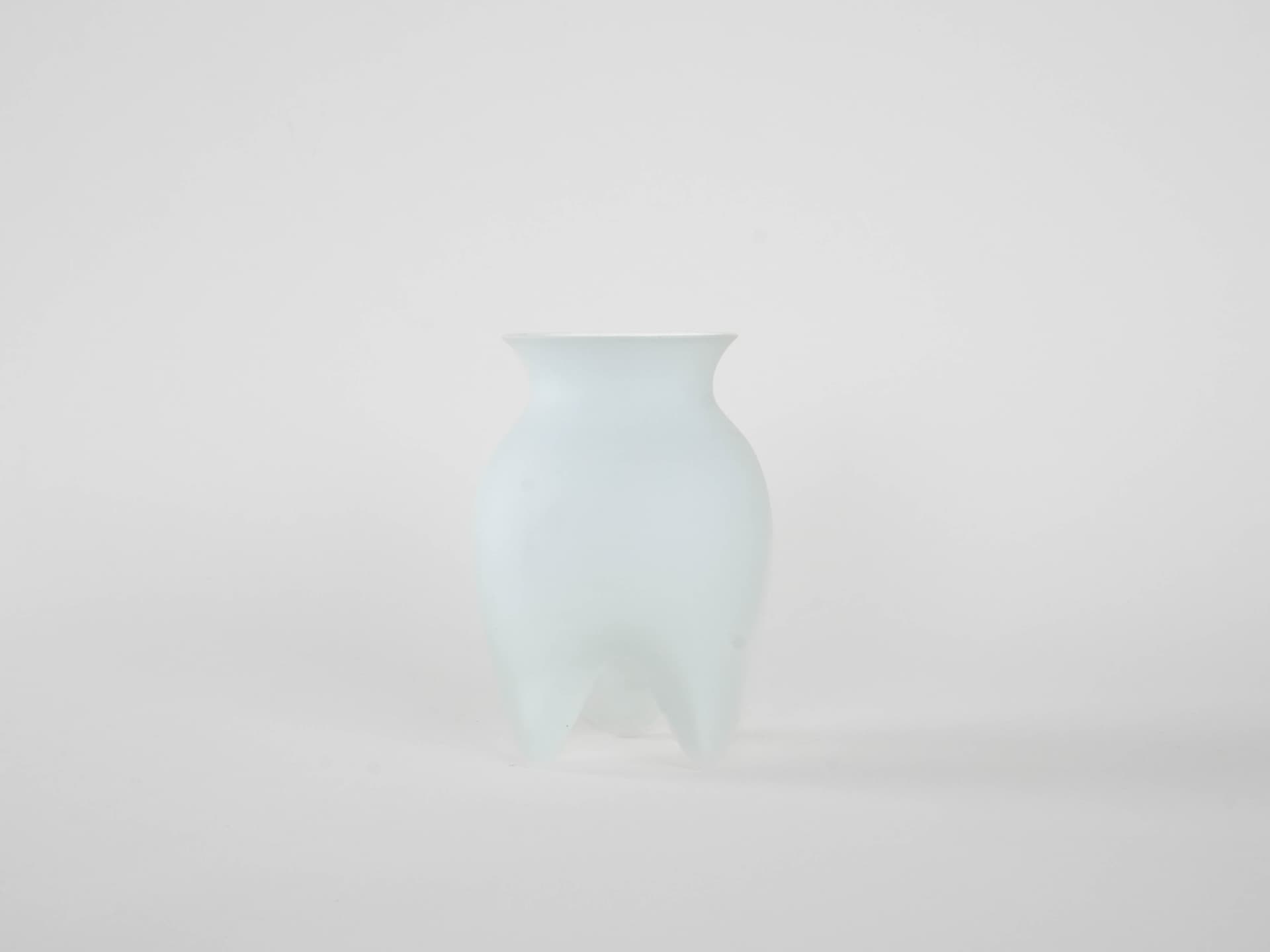 Vase, matte white glass, by L. Utzon, Rosendahl, Denmark - 173082