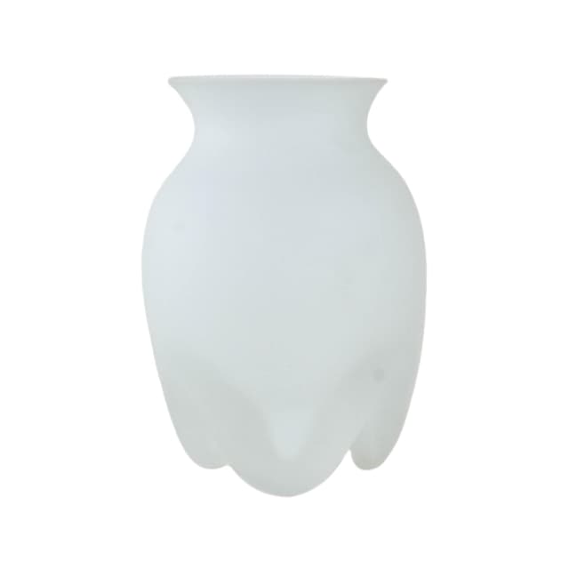 Vase, matte white glass, by L. Utzon, Rosendahl, Denmark - DIMENSION