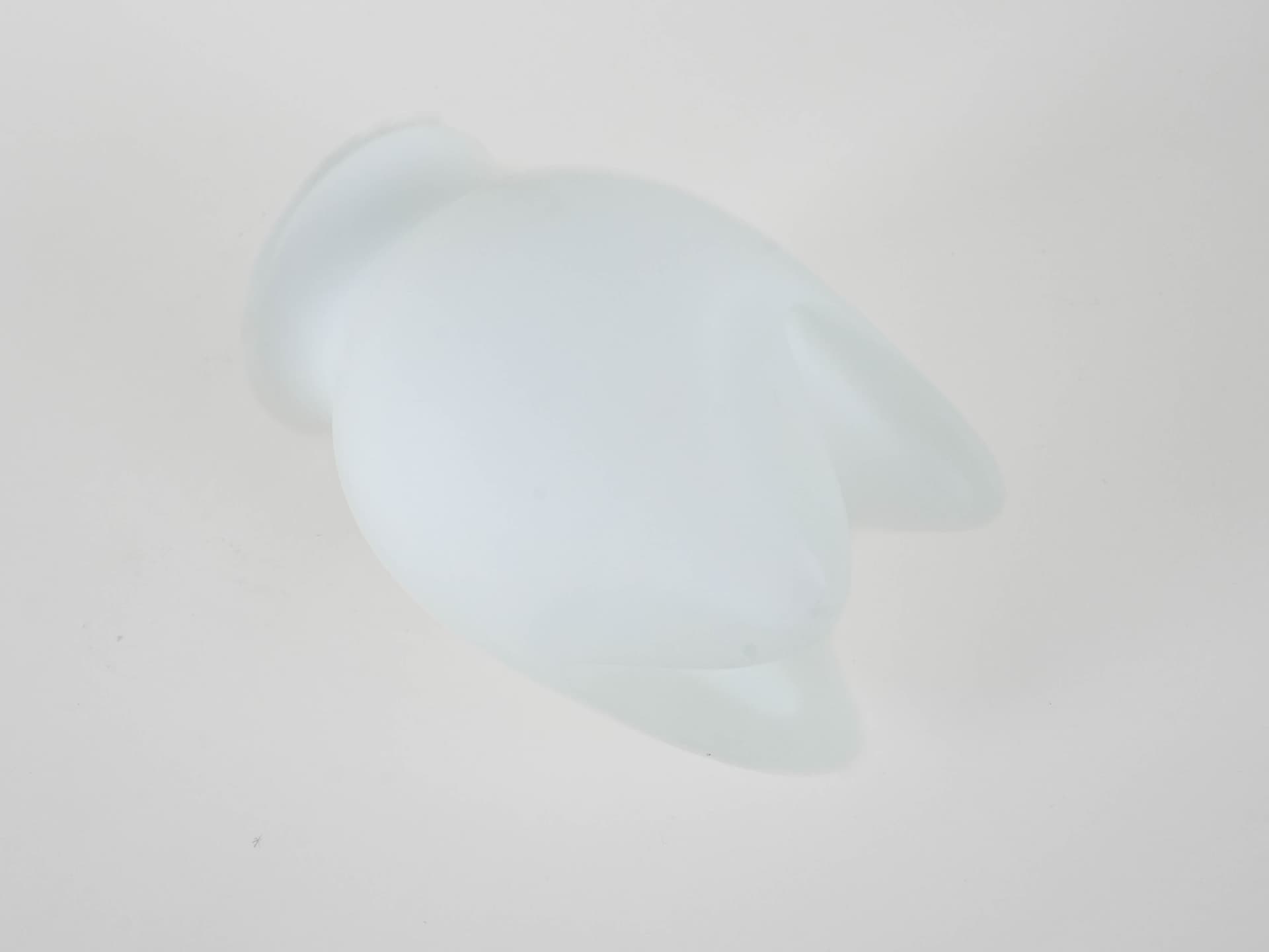 Vase, matte white glass, by L. Utzon, Rosendahl, Denmark - 173085