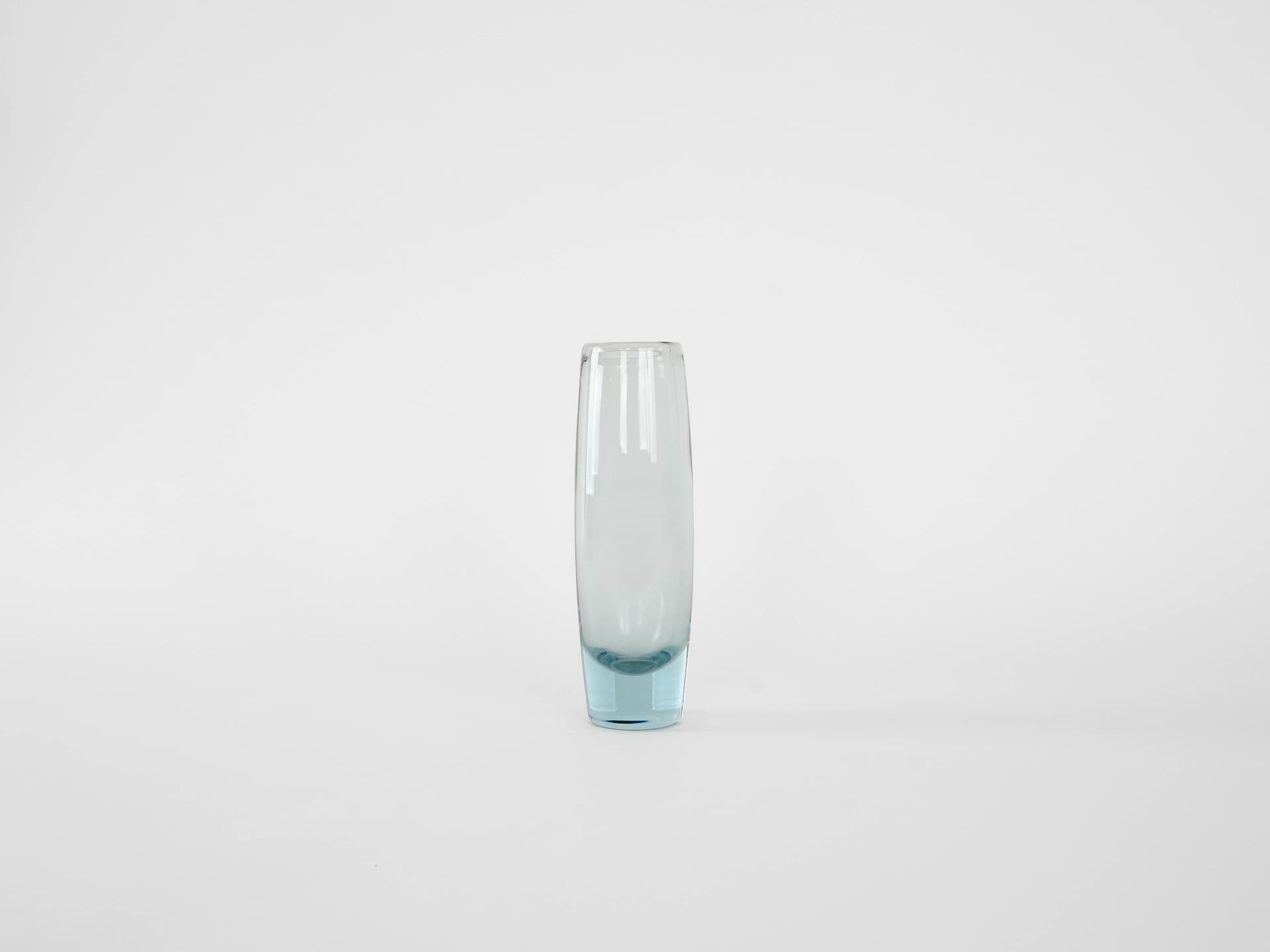 Wazon, przezroczysty szkło, proj. P. Lütken, Holmegaard, Dania, lata 50. - 173095