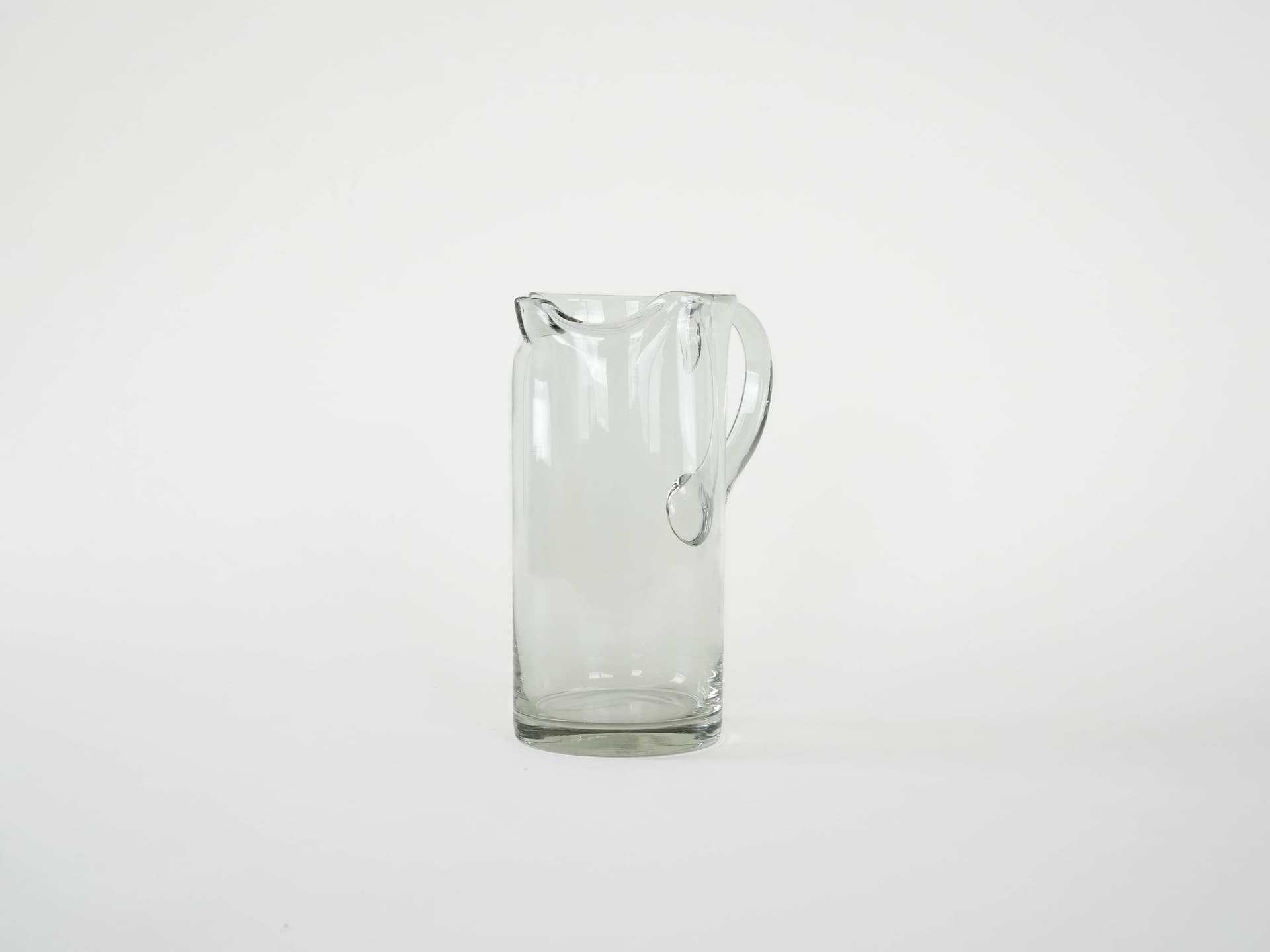Jug, transparent glass, Denmark, 1970s. - 173102