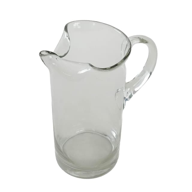 Jug, transparent glass, Denmark, 1970s. - DIMENSION