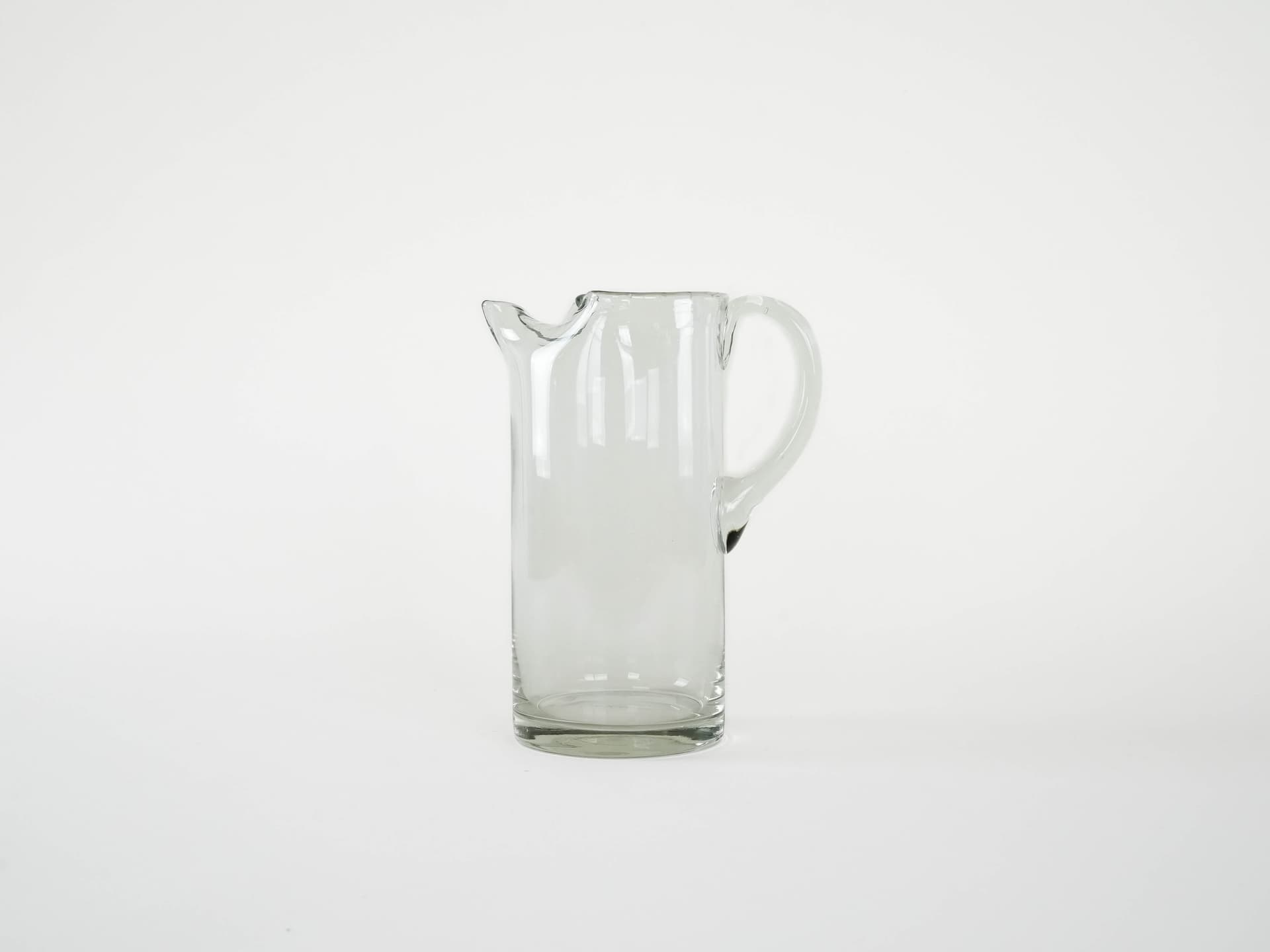 Jug, transparent glass, Denmark, 1970s. - 173103