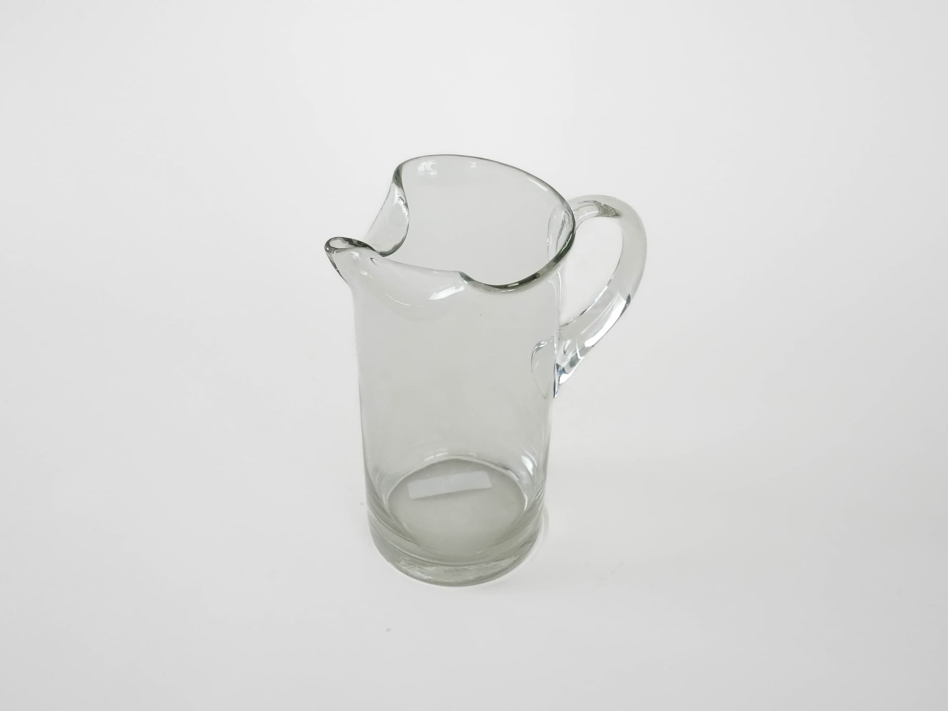 Jug, transparent glass, Denmark, 1970s. - 173100