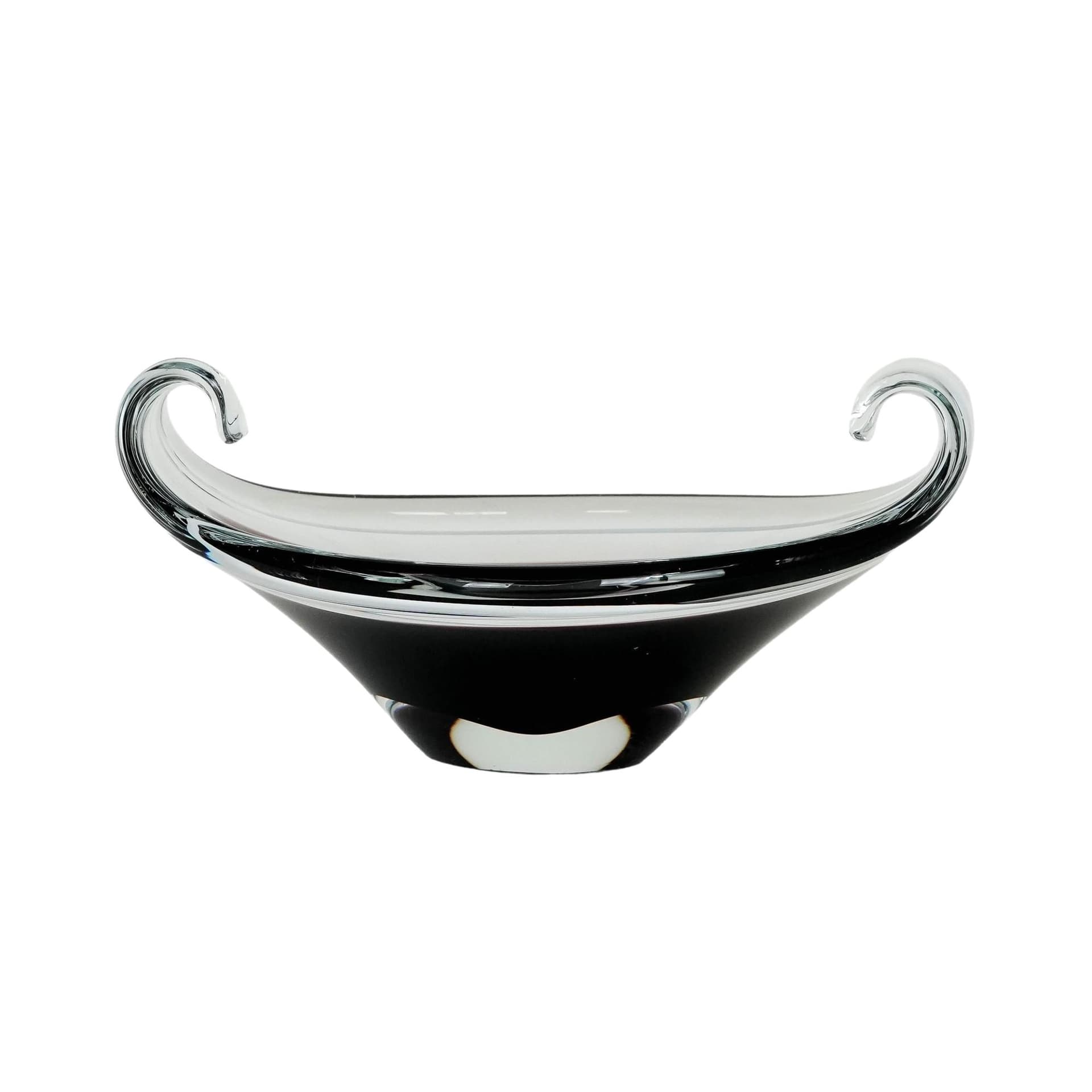 Patera, Murano, szkło czarne, Włochy, lata 50. - 174489