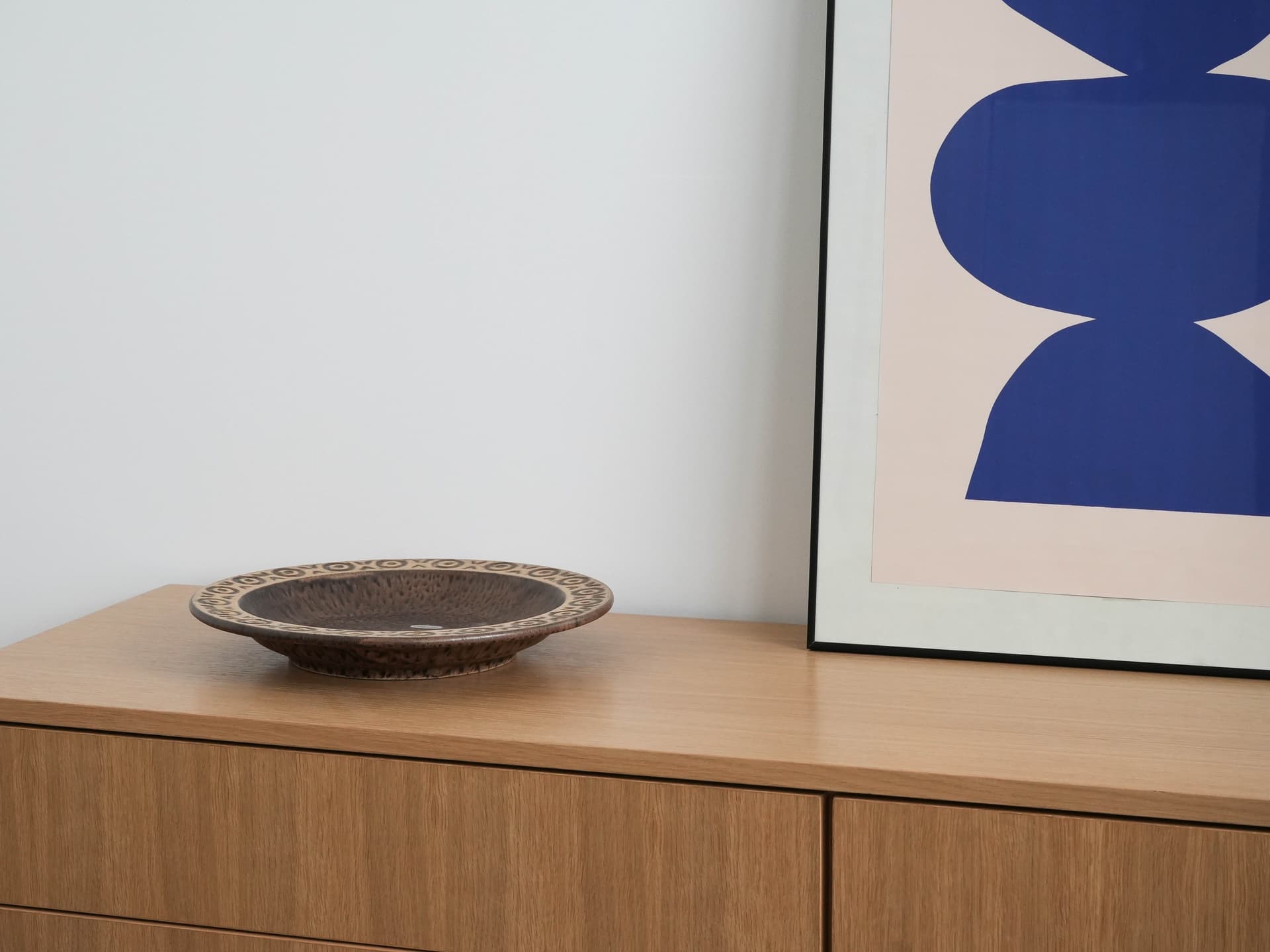 Misa dekoracyjna, brązowy, stoneware, LoveMose, Dania, lata 60. - 173859