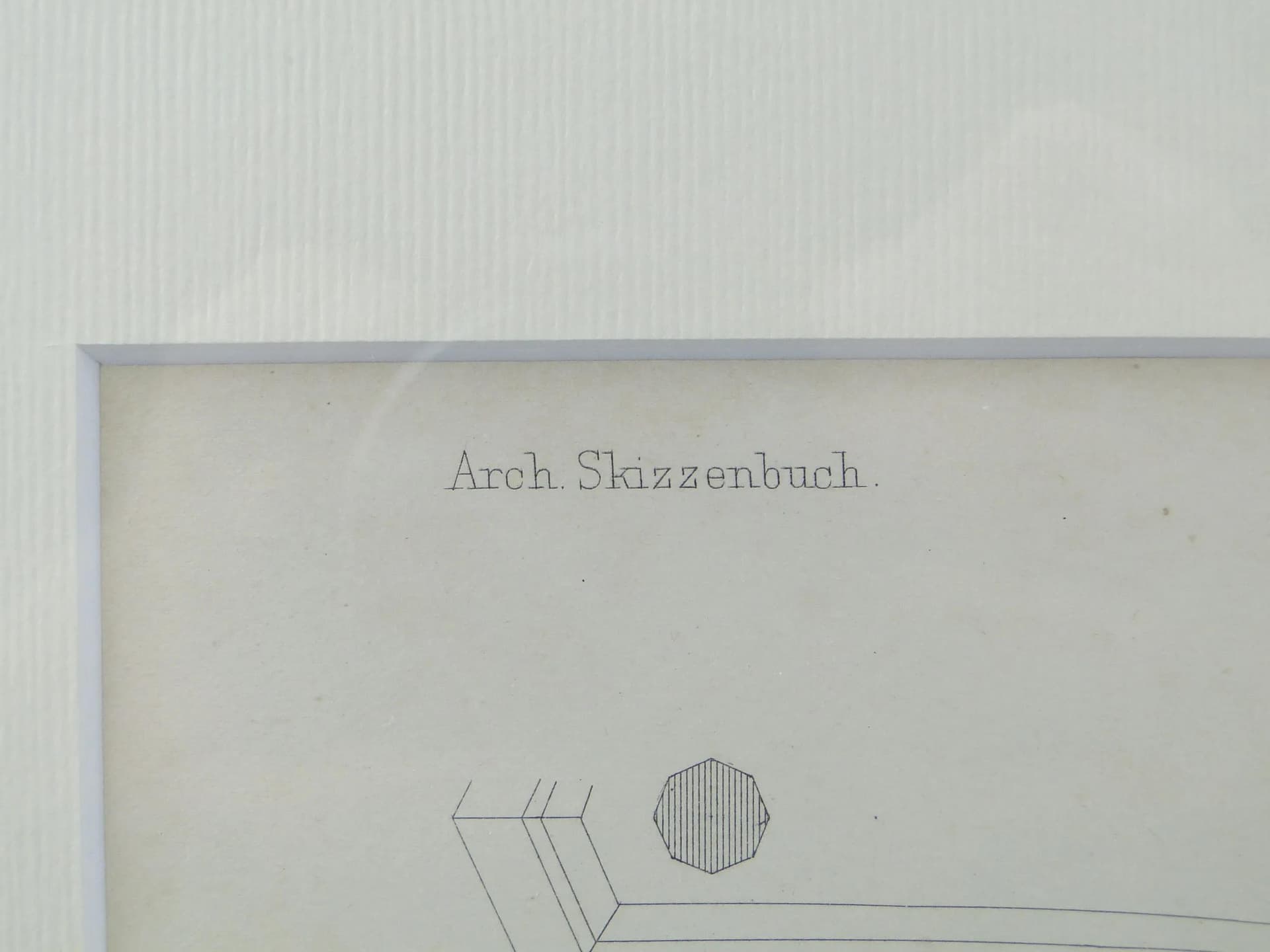 Grafika architektoniczna, szary, papier, Niemcy, XIX w. - 11579