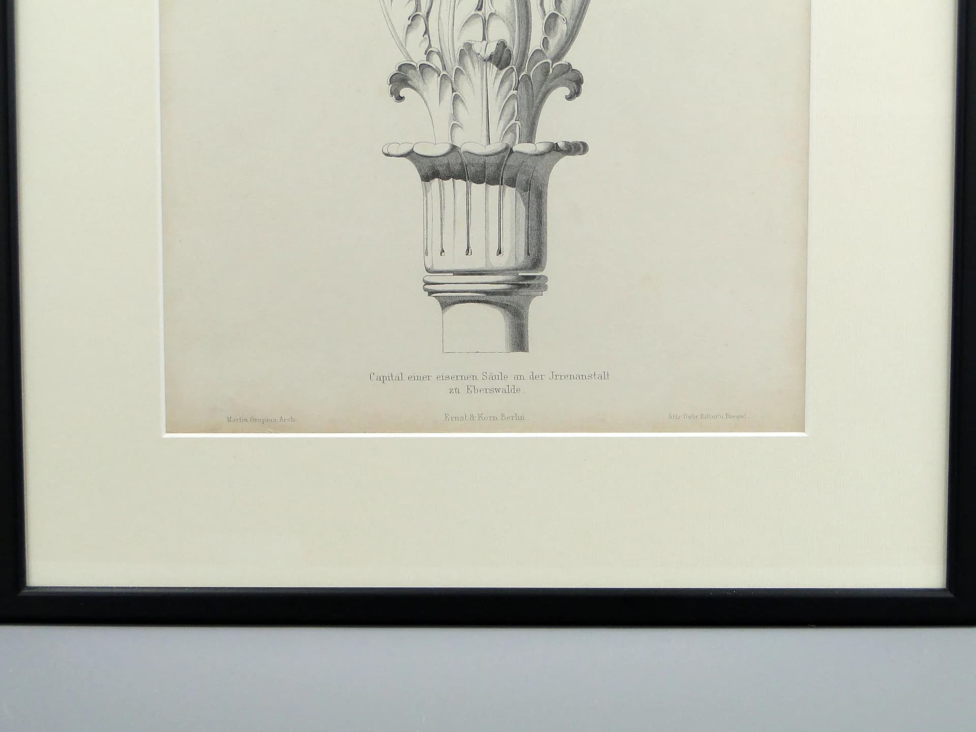 Grafika architektoniczna, szary, papier, Niemcy, XIX w. - 11576