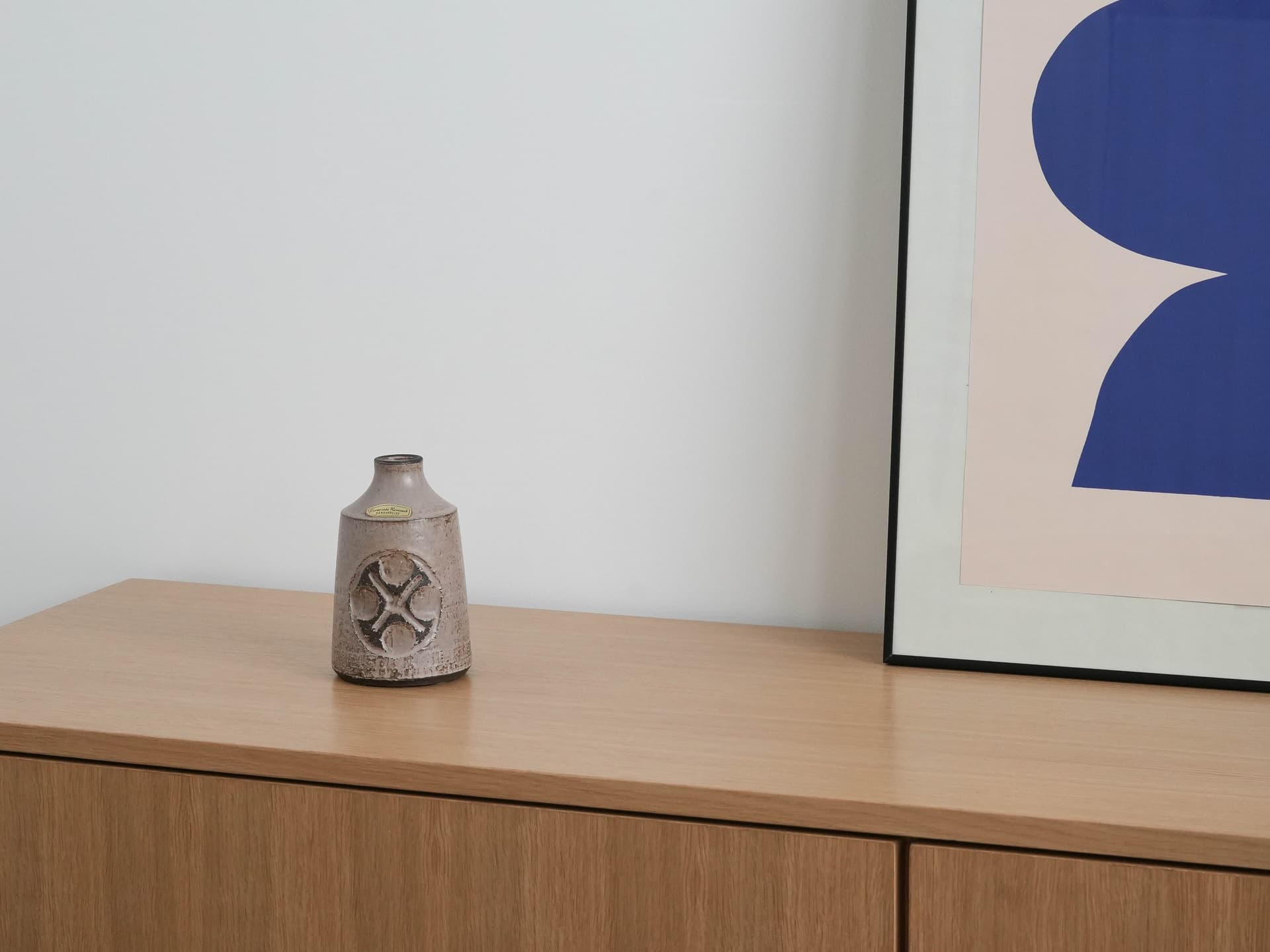 Wazon, szary, ceramika, Dania, lata 60. - 173978