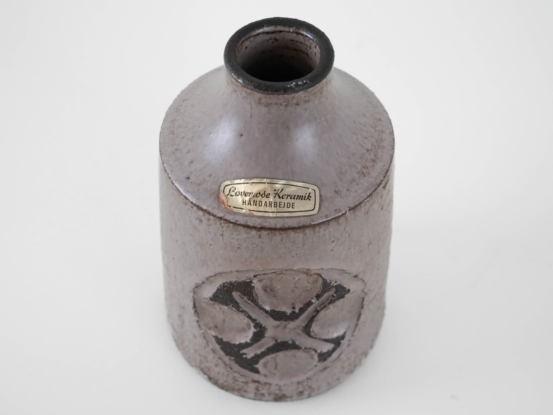 Wazon, szary, ceramika, Dania, lata 60. - 173977