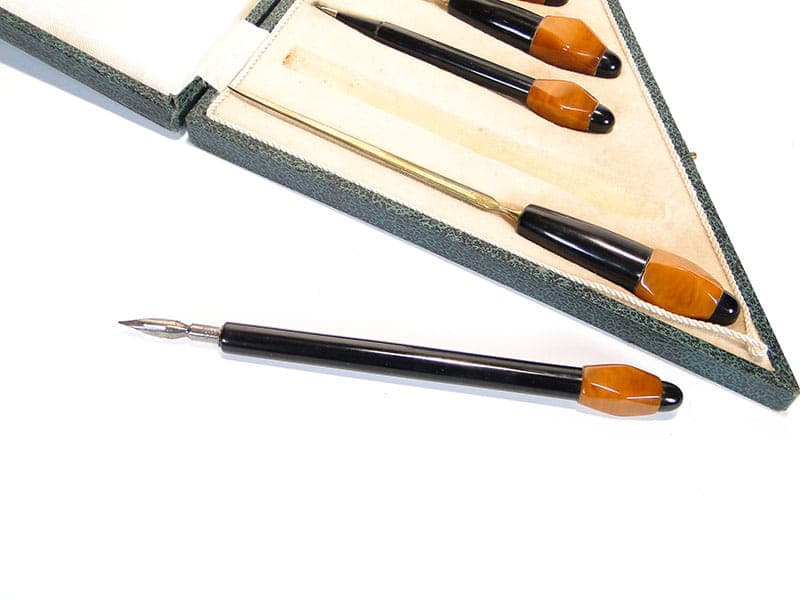 Komplet bakelitowych przyborów piśmienniczych Art Deco 1920 - 174041