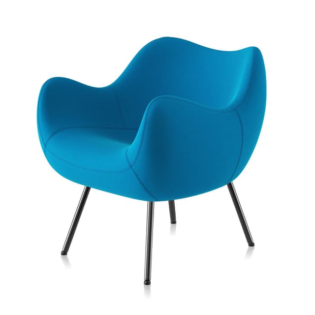 Fotel RM58 Soft Fame turkusowy, proj. R. Modzelewski, VZÓR - WYMIARY