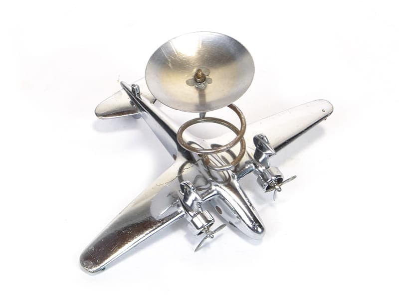 Figura gabinetowa Art Deco, srebrny, metal chromowany, lata 30. - 174108