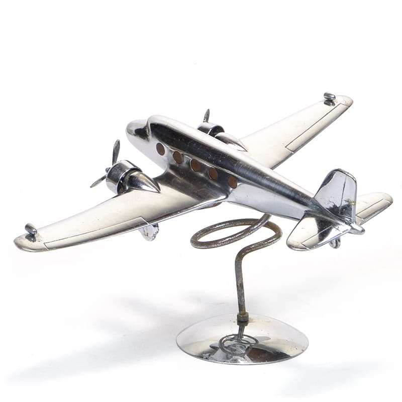 Figura gabinetowa Art Deco, srebrny, metal chromowany, lata 30. - 174113