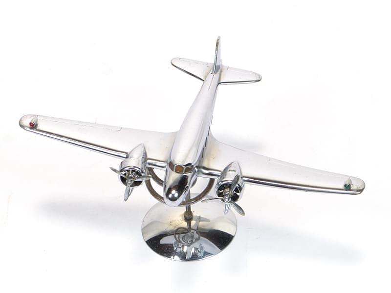 Figura gabinetowa Art Deco, srebrny, metal chromowany, lata 30. - 174115