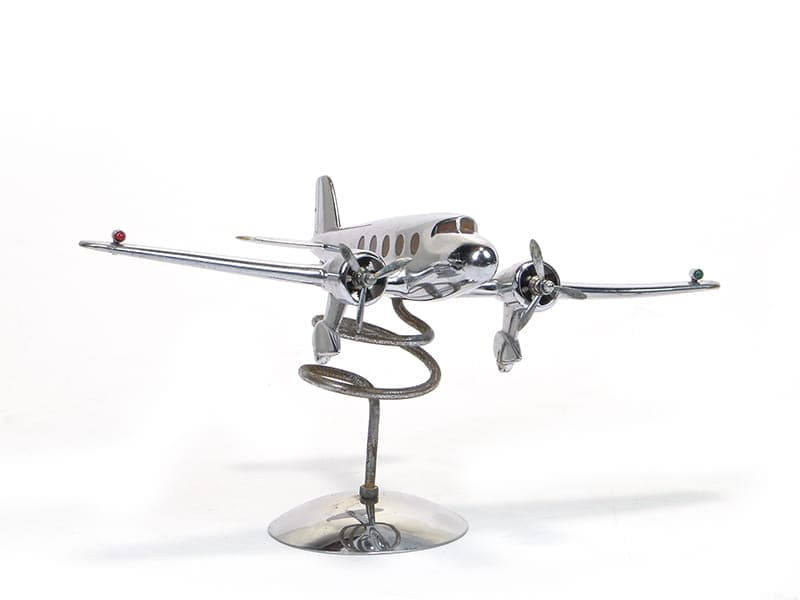 Figura gabinetowa Art Deco, srebrny, metal chromowany, lata 30. - 174116