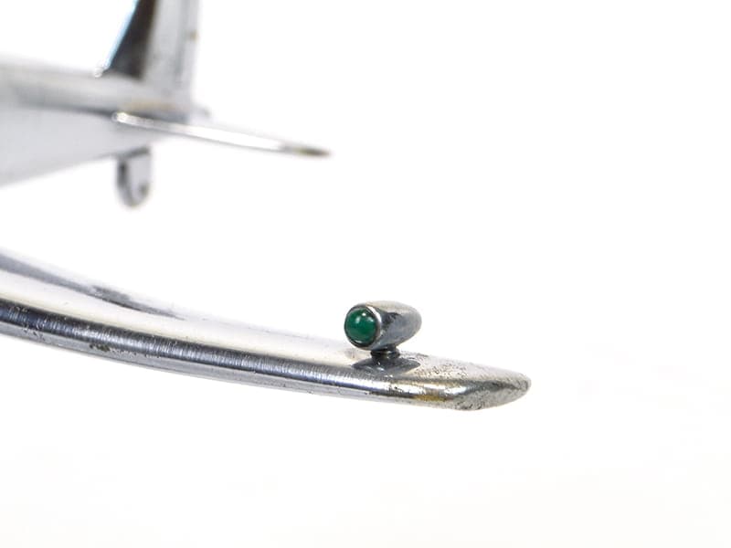 Figura gabinetowa Art Deco, srebrny, metal chromowany, lata 30. - 174111