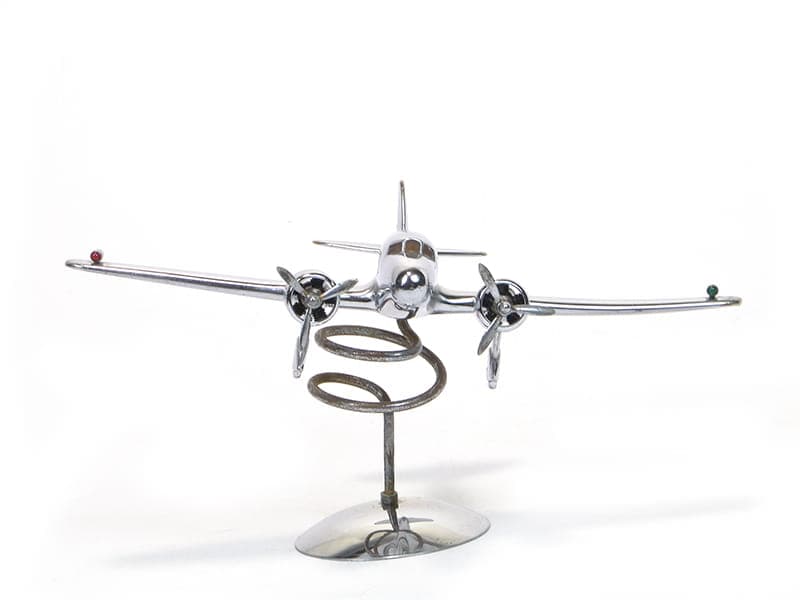 Figura gabinetowa Art Deco, srebrny, metal chromowany, lata 30. - 174107