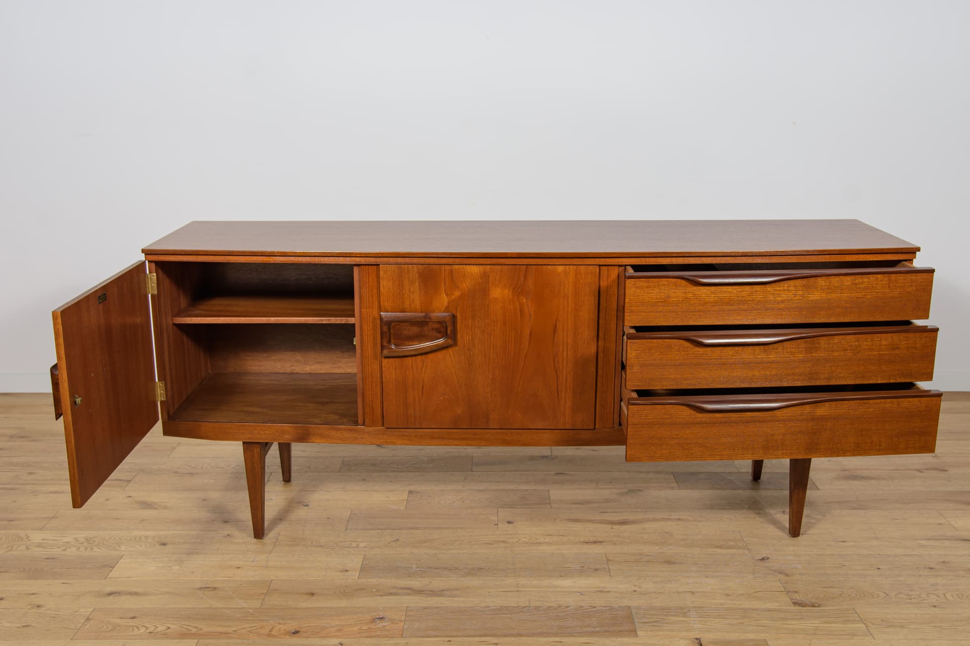 Komoda, teak brązowy, Beautility, Wielka Brytania, lata 60. - 174218