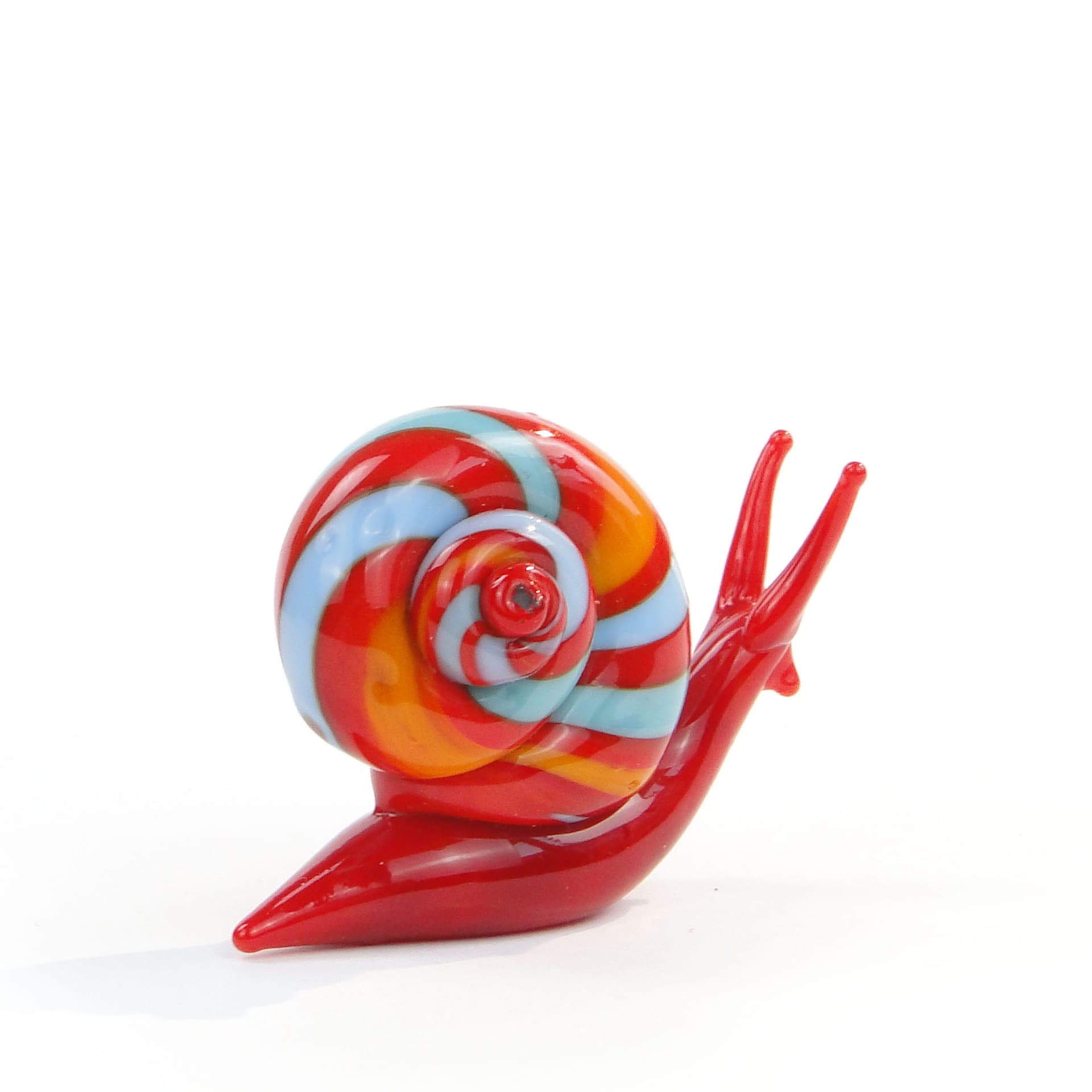 Szklana figura ślimaka Murano, lata 70. - 174222