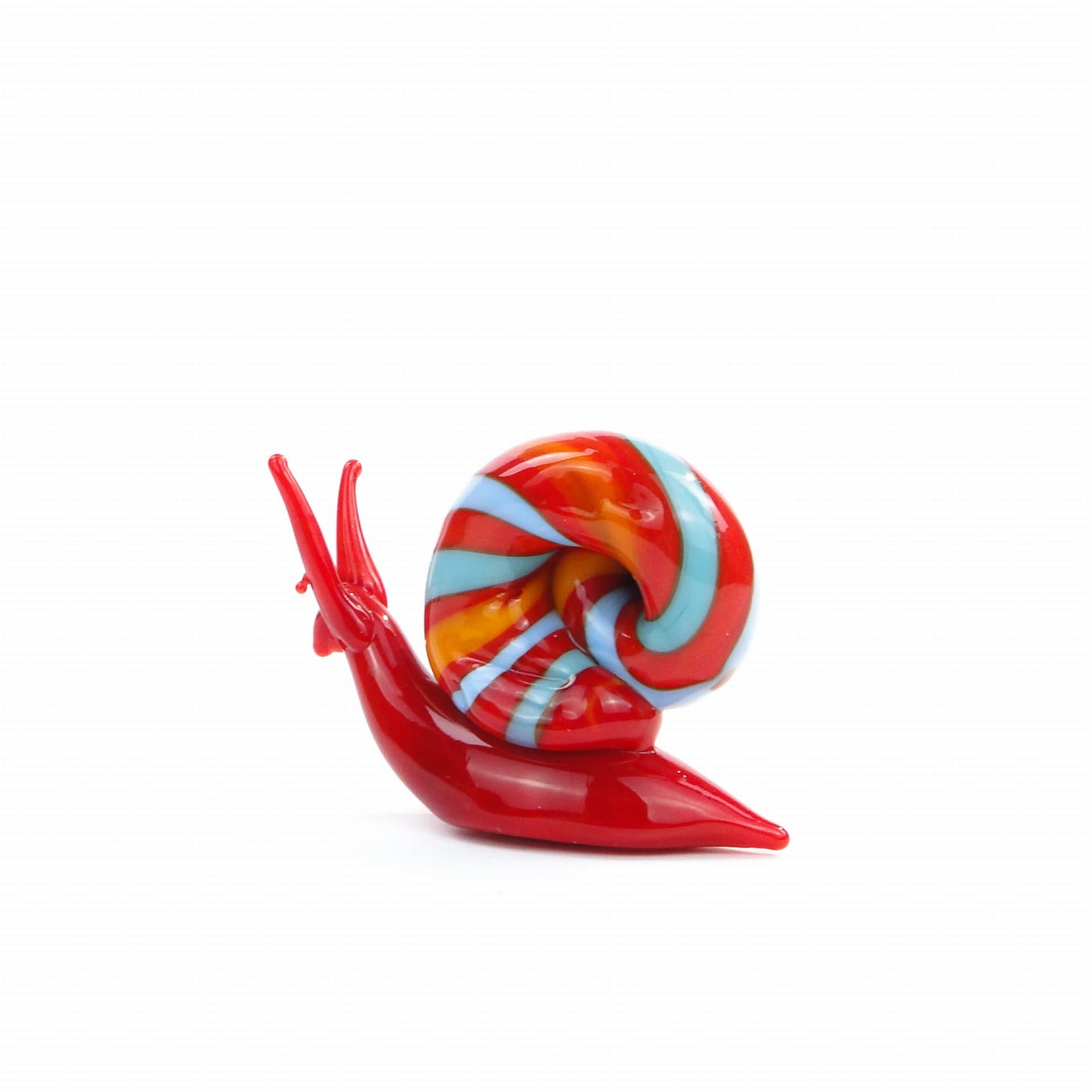 Szklana figura ślimaka Murano, lata 70. - 174220