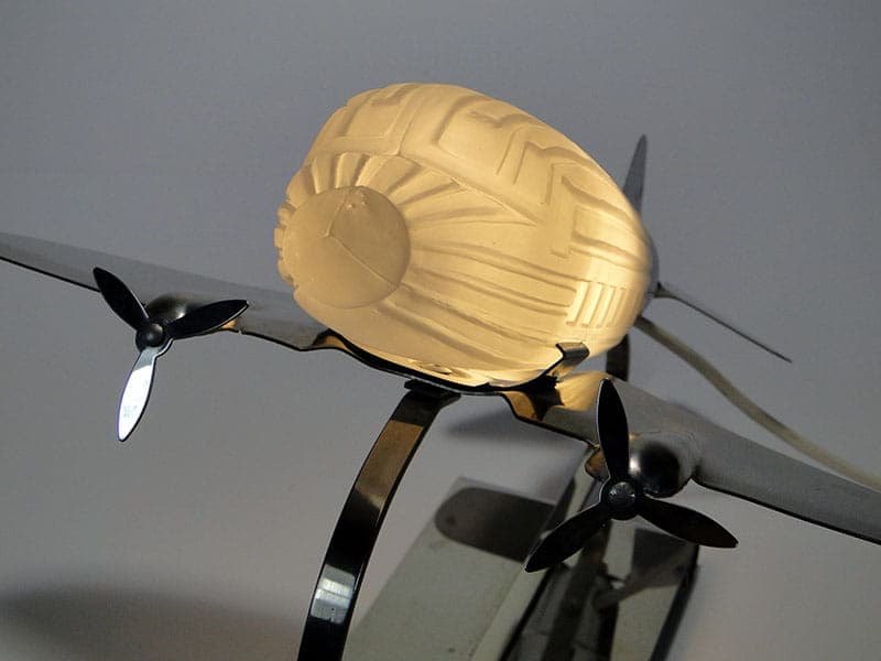 Lampa stołowa ze śmigłowcem, Czechosłowacja lata 60. - 174259