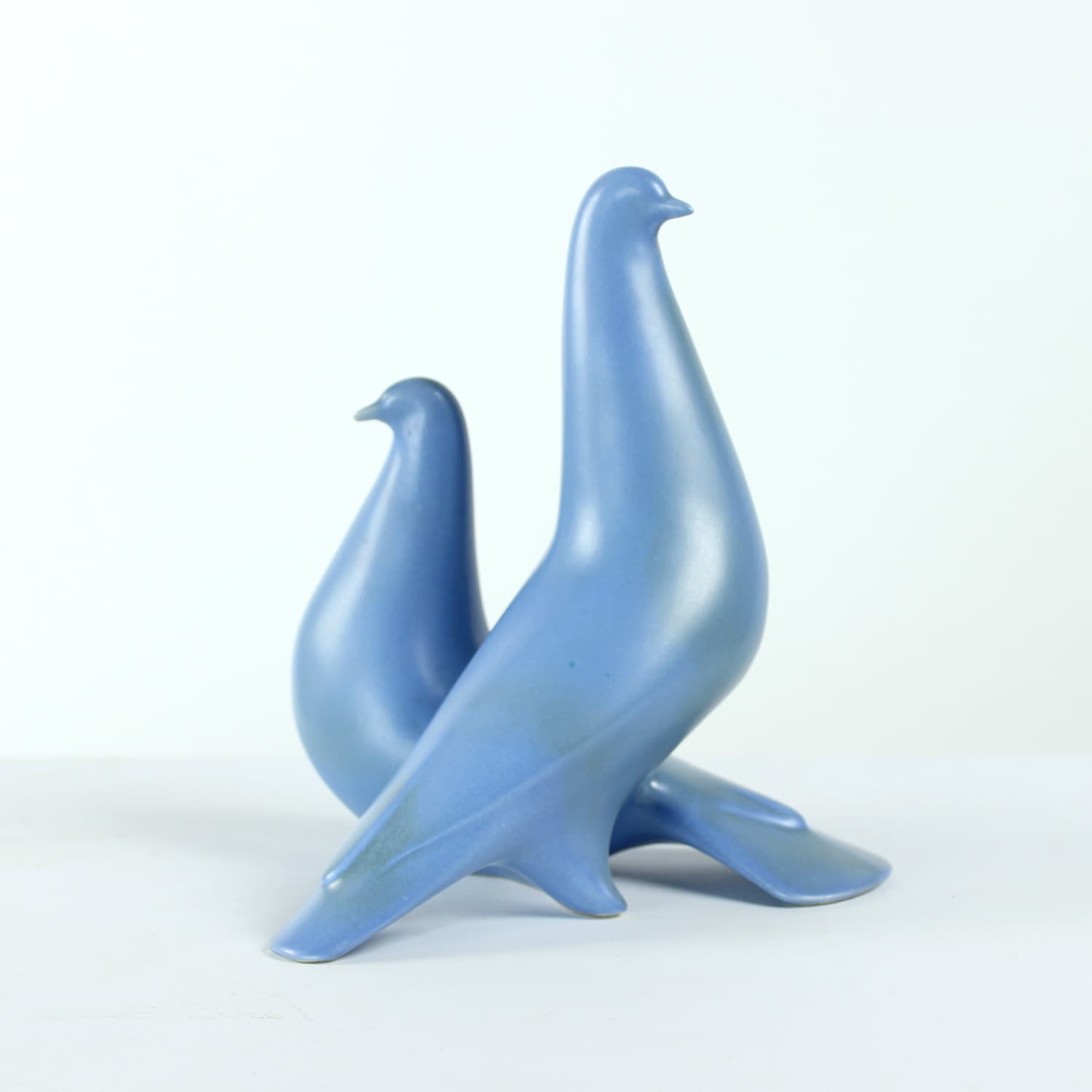 Sculpture, doves, blue, ceramics, Keramia, 1960s - 174317