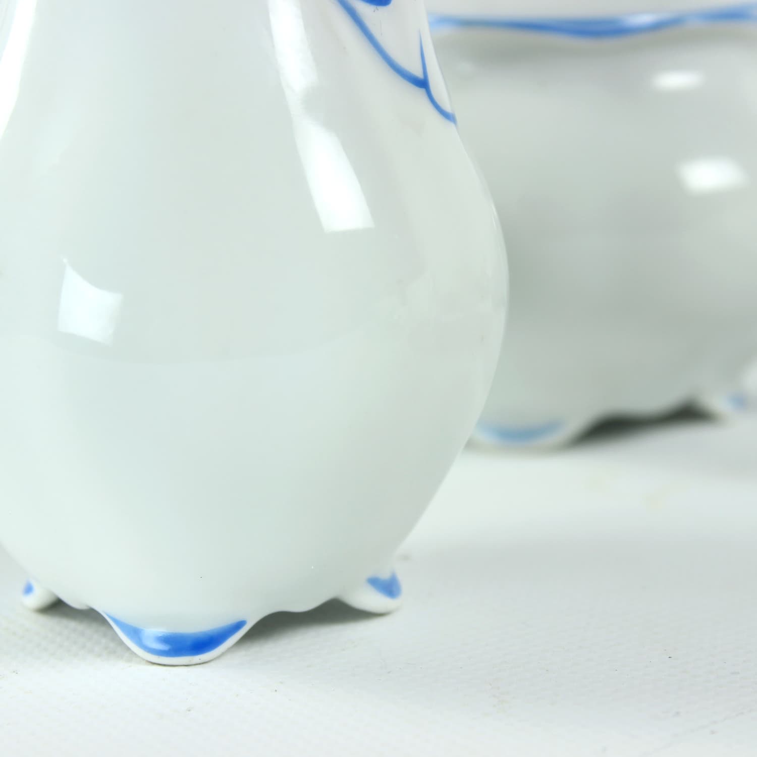 Zestaw do kawy i herbaty, biały, porcelana, Pirkenhammer Brezova, Czechy, lata 60. - 174339