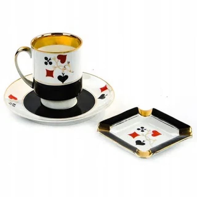 Filiżanka Joanna, mid-century modern, porcelana, Ćmielów, Polska, lata 70. - WYMIARY