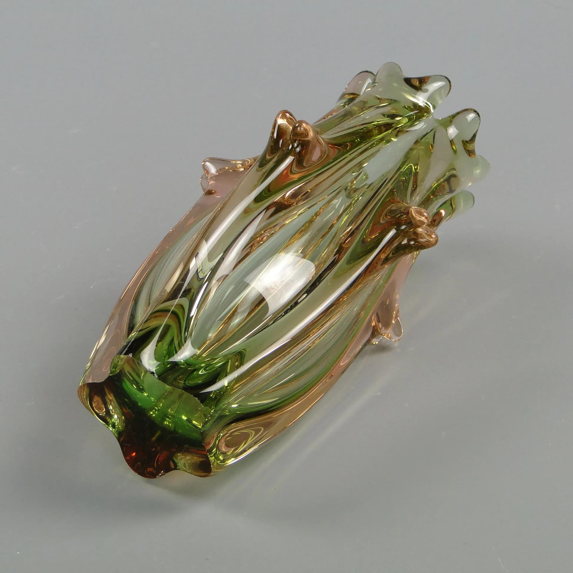 Wazon, szkło wielobarwne, proj. J. Beranek, Skrdlovice, Czechosłowacja, lata 60. - 11663