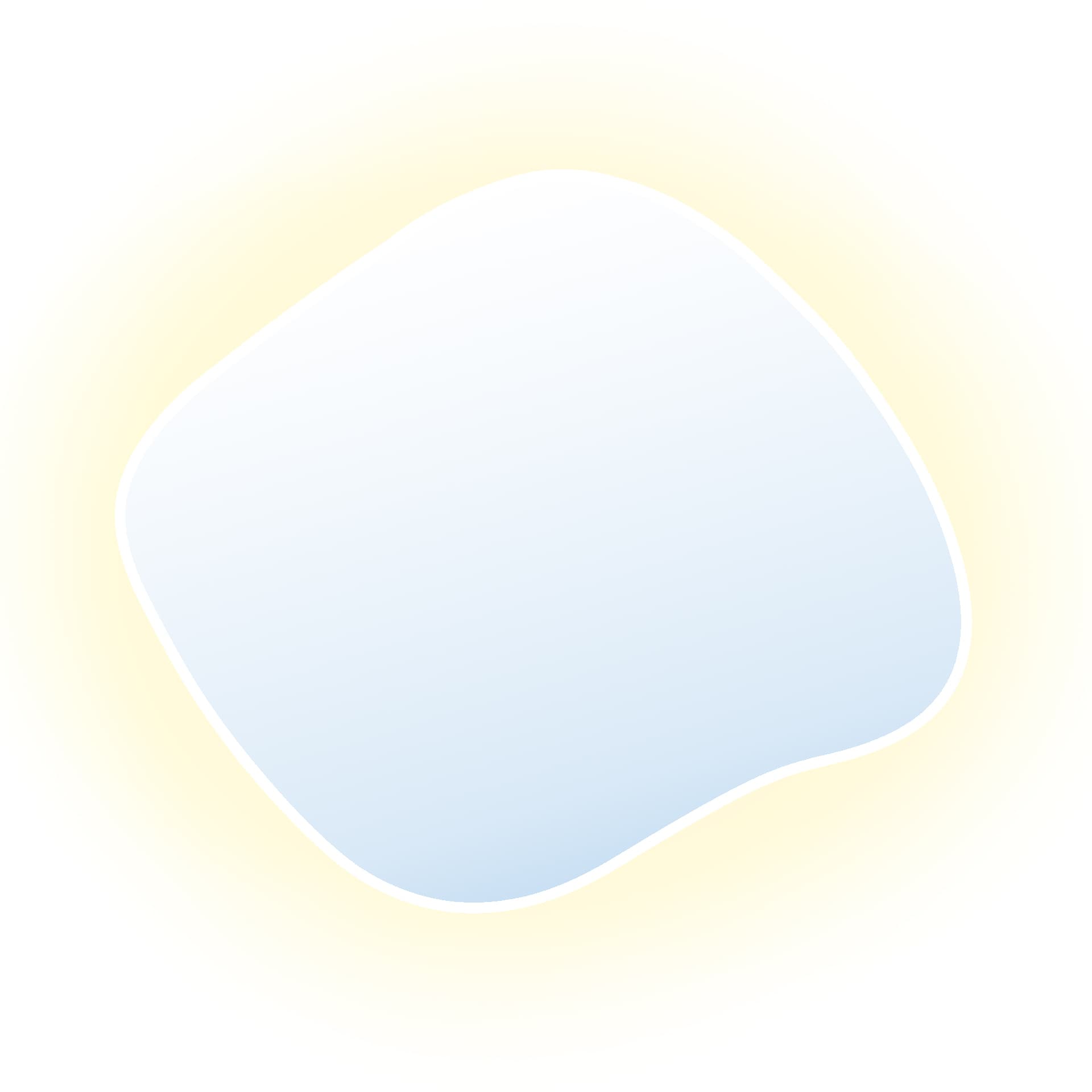 Irregular mirror Tiny Border Stain III 60x52 cm, white, warm light, Baltica