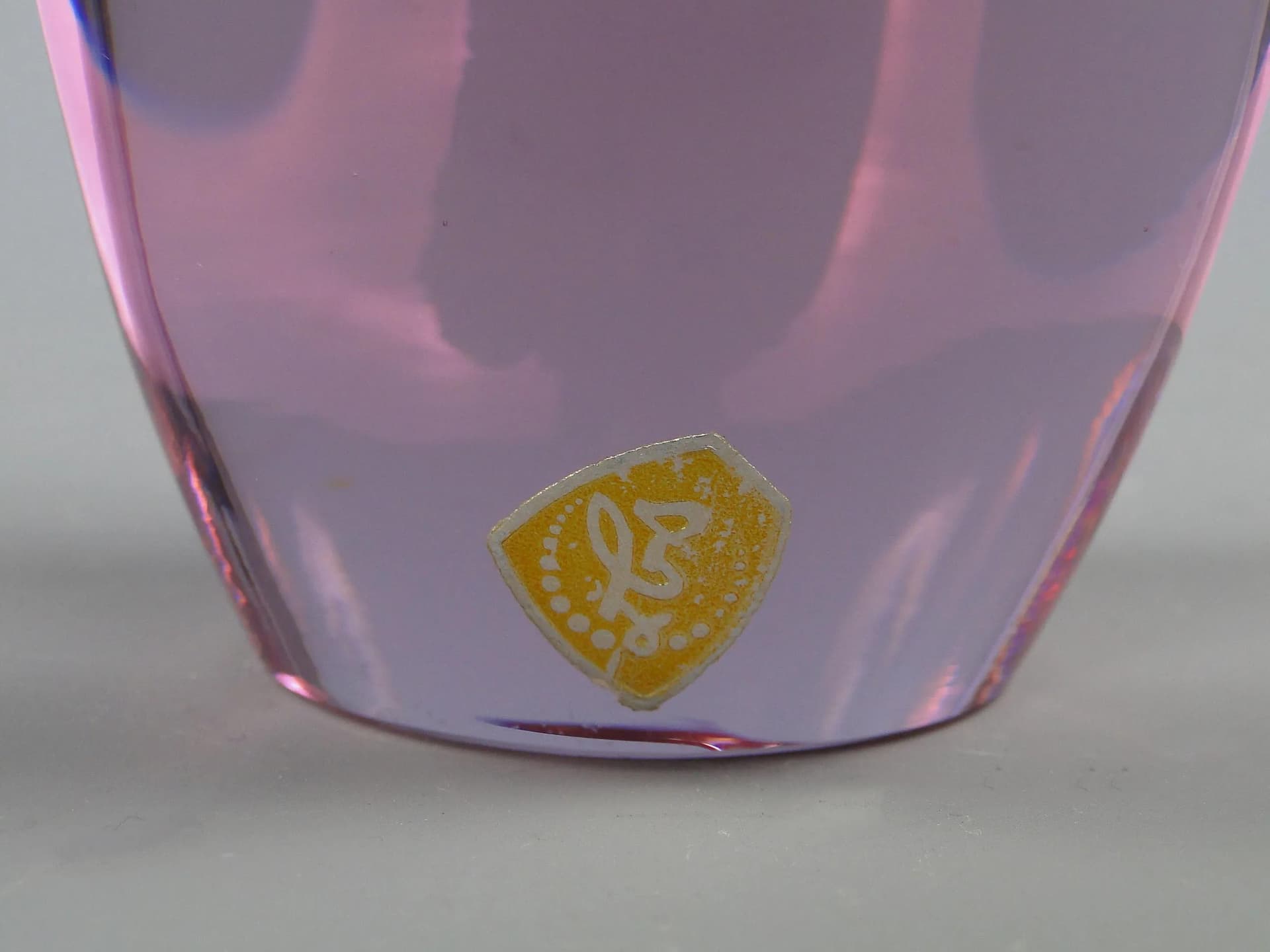 Wazon, multikolor, szkło, proj. J. Rozinek, Czechosłowacja, lata 60. - 11753