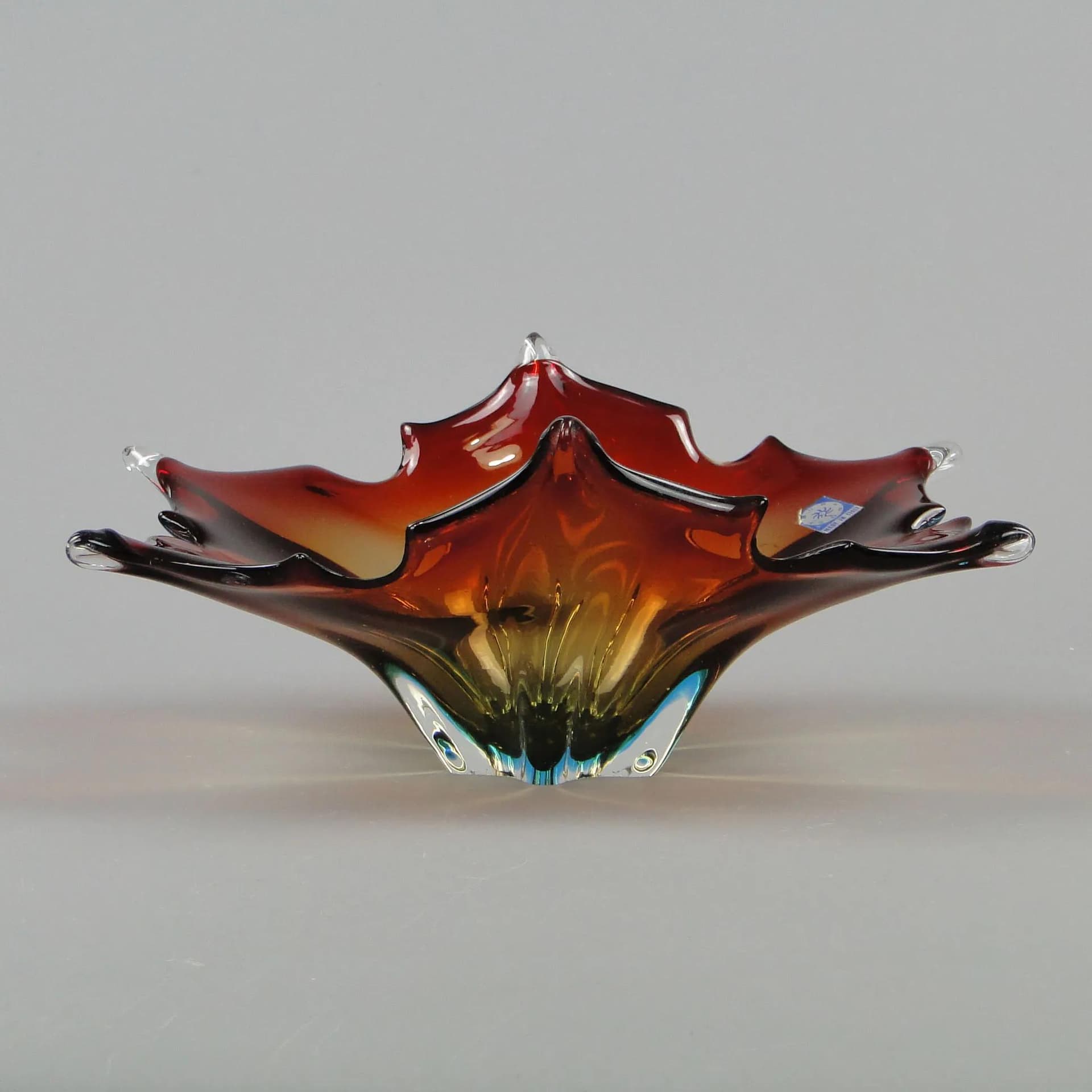 Bowl Mandruzatto, multicolor crystal, Murano, Italy, 1950s - 11729