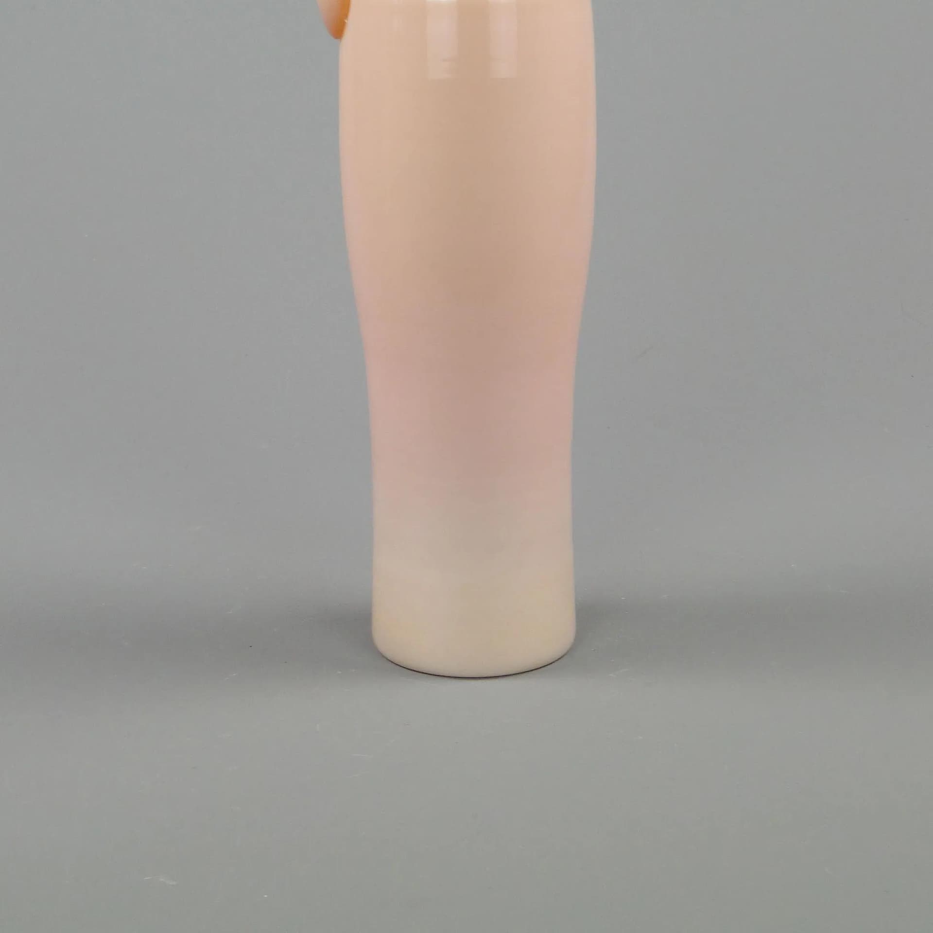 Pitcher Nude, beige glass, by Z. Horbowy, Poland, 1970s. - 11817