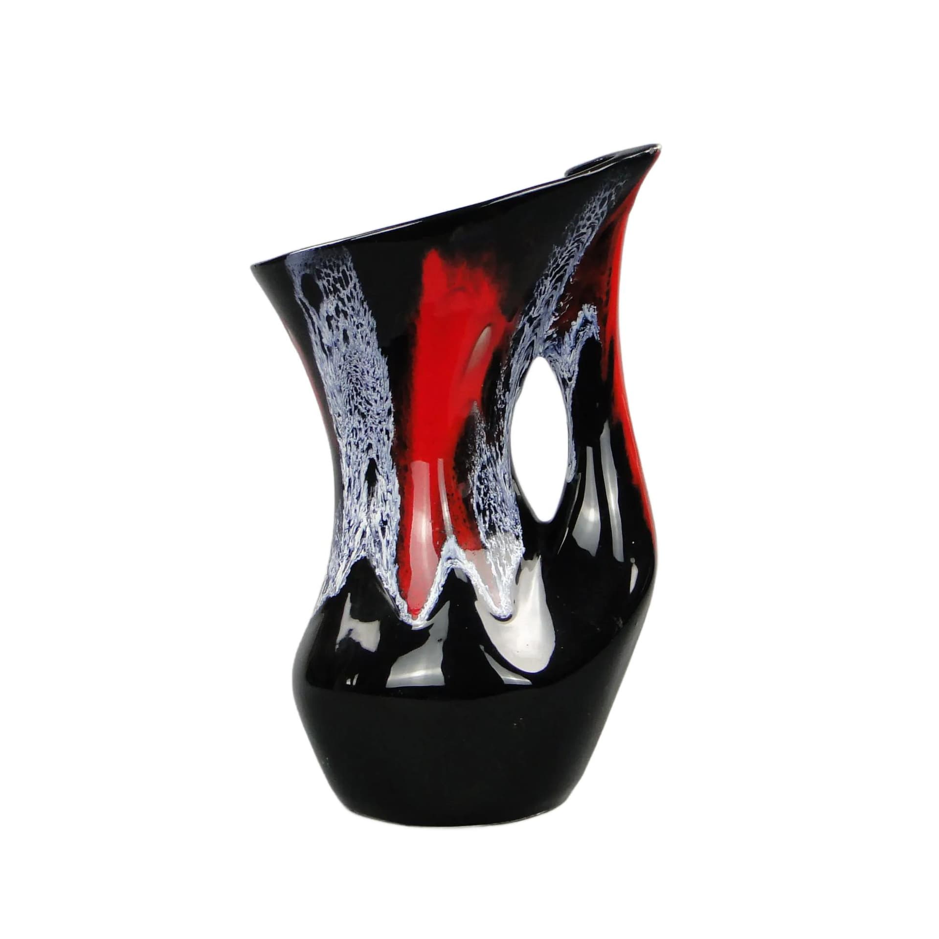 Vase, Vallauris, multicolor ceramics, France, 1960s